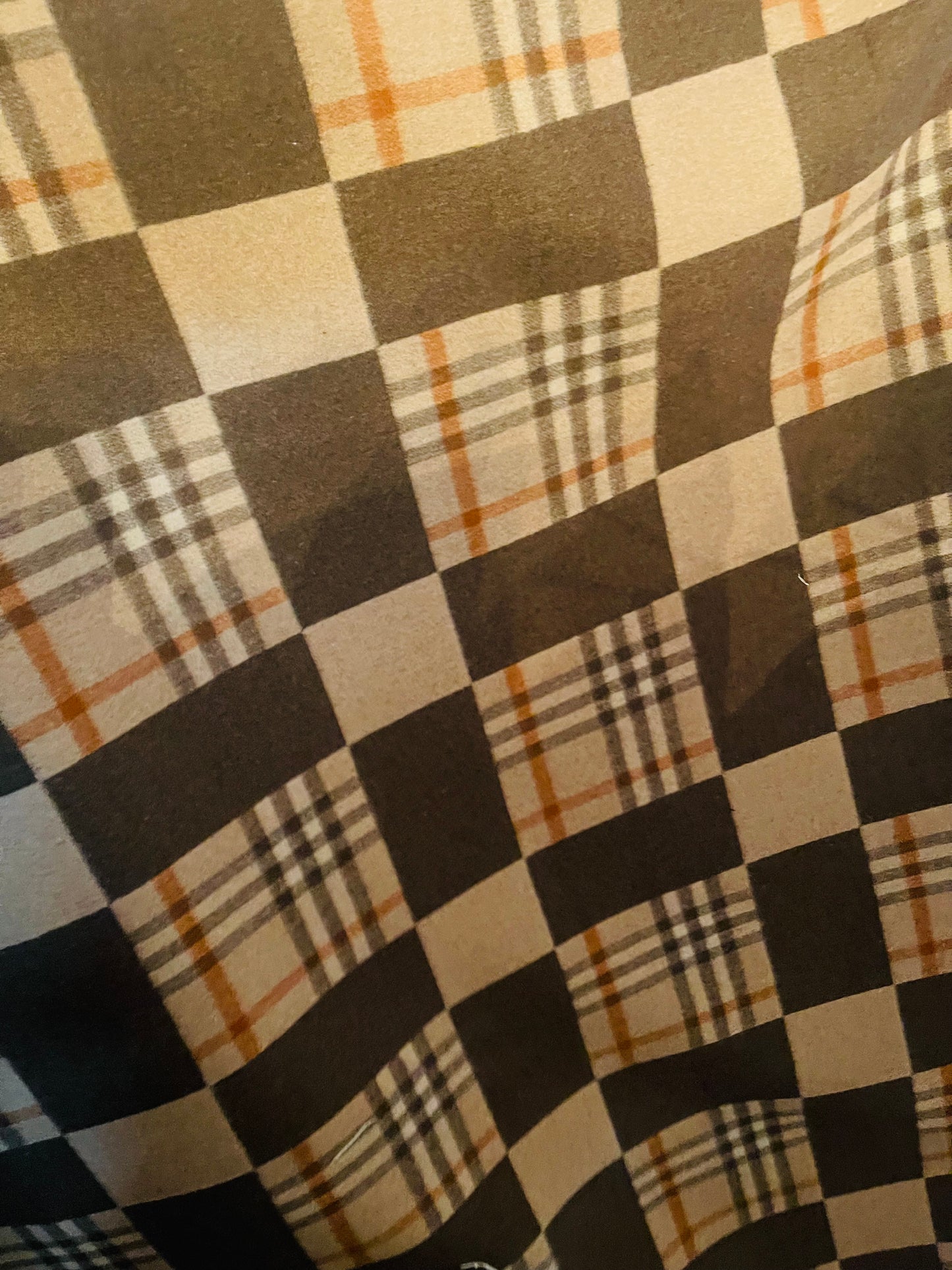 Checker board Burberry plaid 100% cashmere super soft dabble face great fabric for sweaters dress jacket upholstery pillow and much more