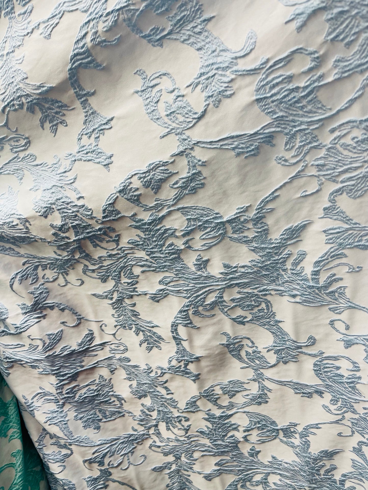 Japanese style designer satin mikado Floral Brocade great for dress jacket pants skirt and much more made in Italy
