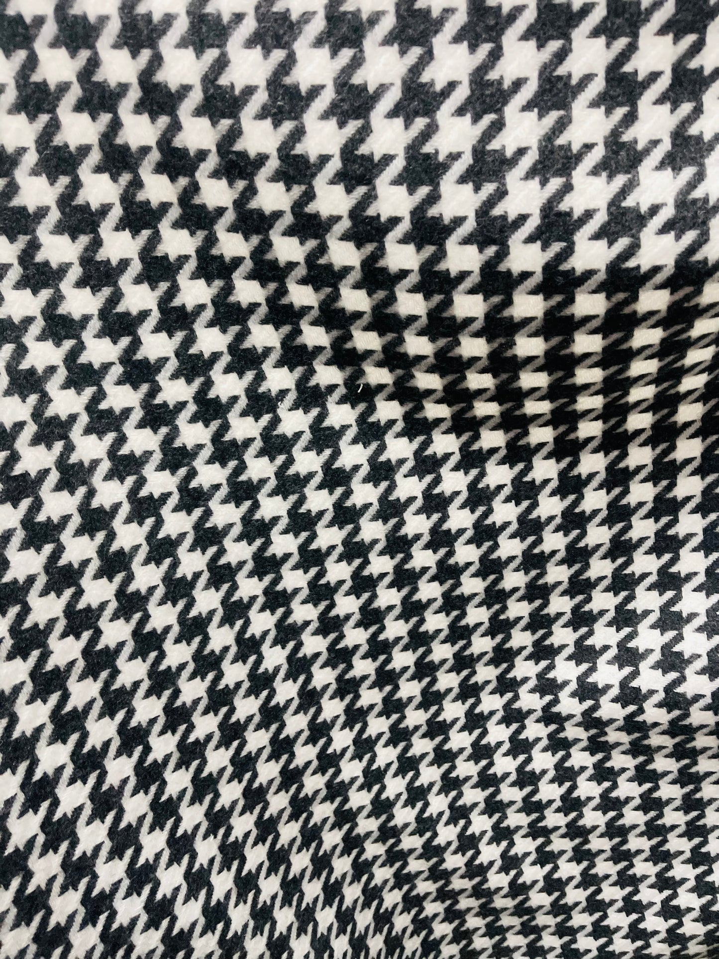 Houndstooth plaid 100% cashmere super soft dabble face great fabric for sweaters dress jacket upholstery pillow and much more