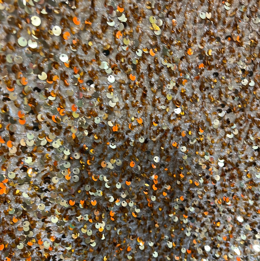 Gold on gold 4way stretch velvet sequins velvet great for dress prom jackets pants skirt and much more