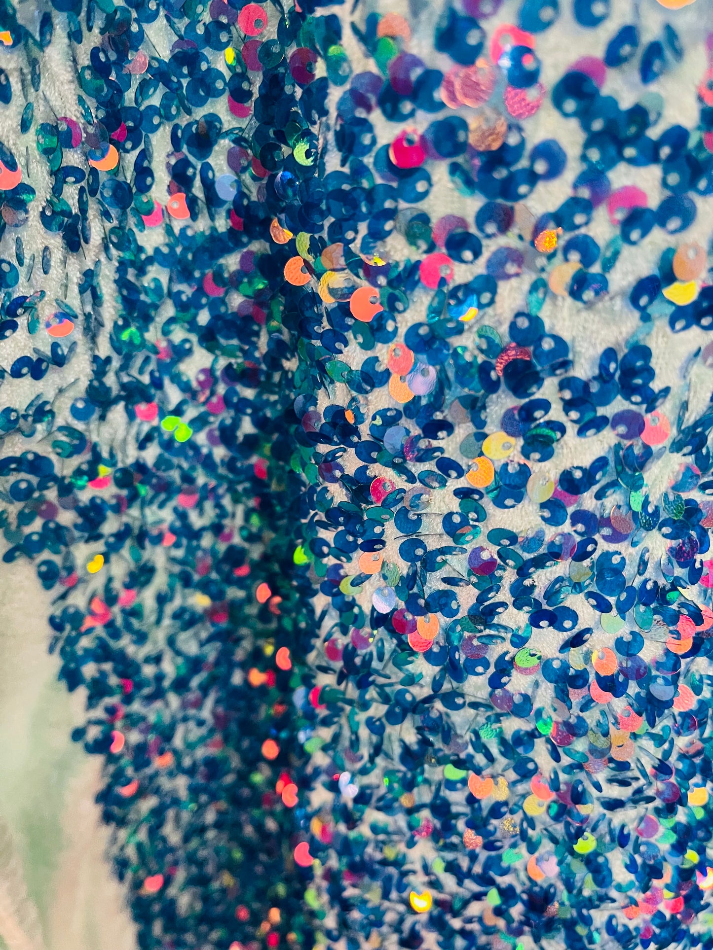 Aquarium iridescent 4way stretch velvet sequins velvet great for dress prom jackets pants skirt and much more