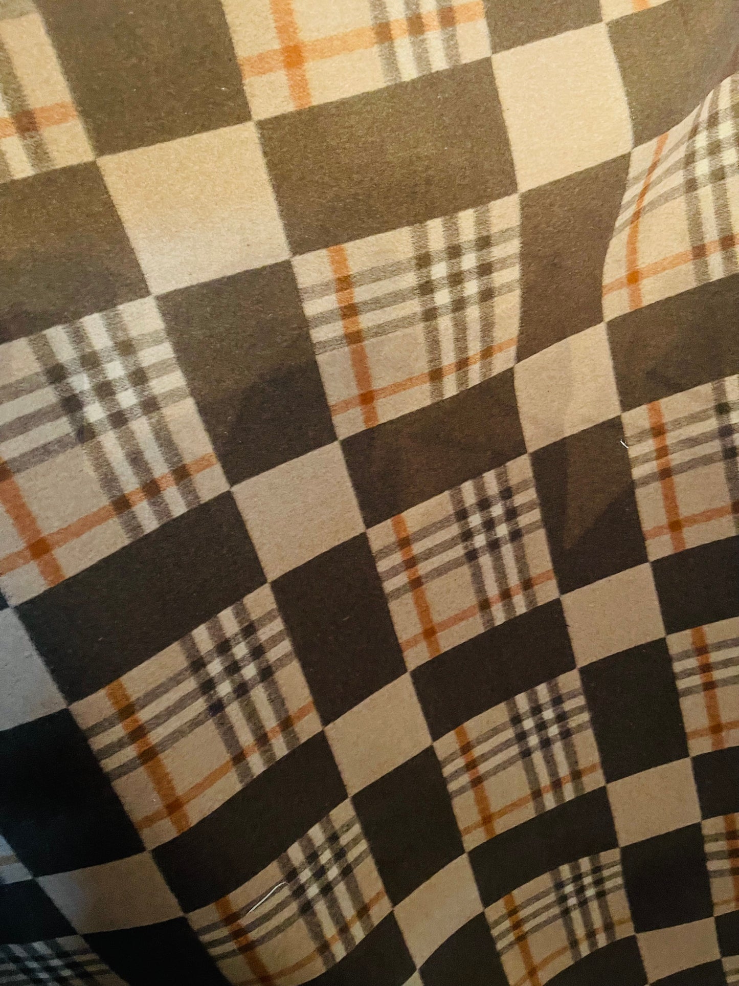Checker board Burberry plaid 100% cashmere super soft dabble face great fabric for sweaters dress jacket upholstery pillow and much more
