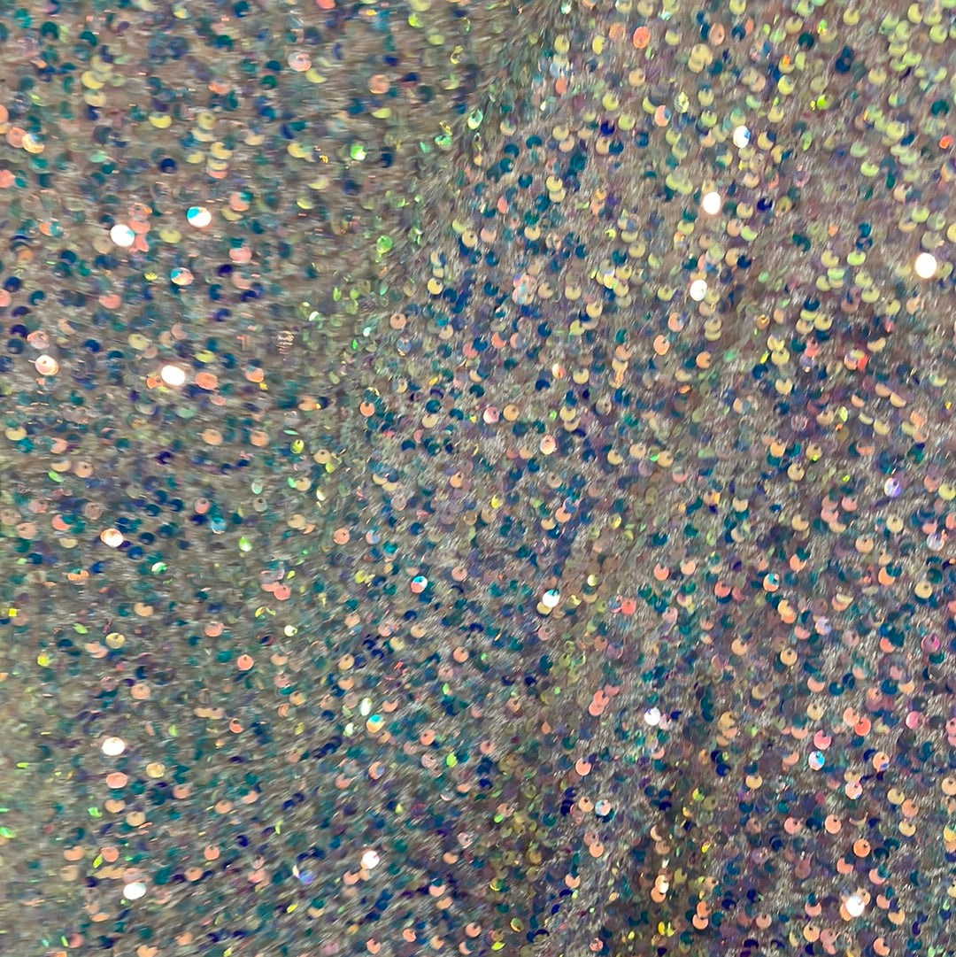 Roes gold iridescent ab 4way stretch velvet sequins velvet great for dress prom jackets pants skirt and much more