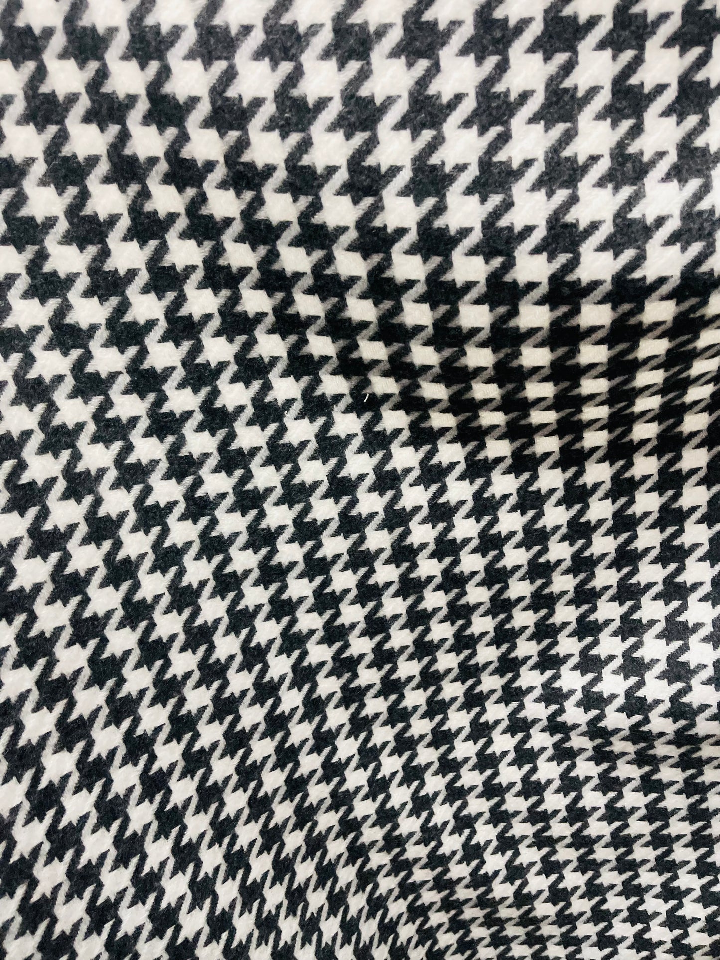 Houndstooth plaid 100% cashmere super soft dabble face great fabric for sweaters dress jacket upholstery pillow and much more