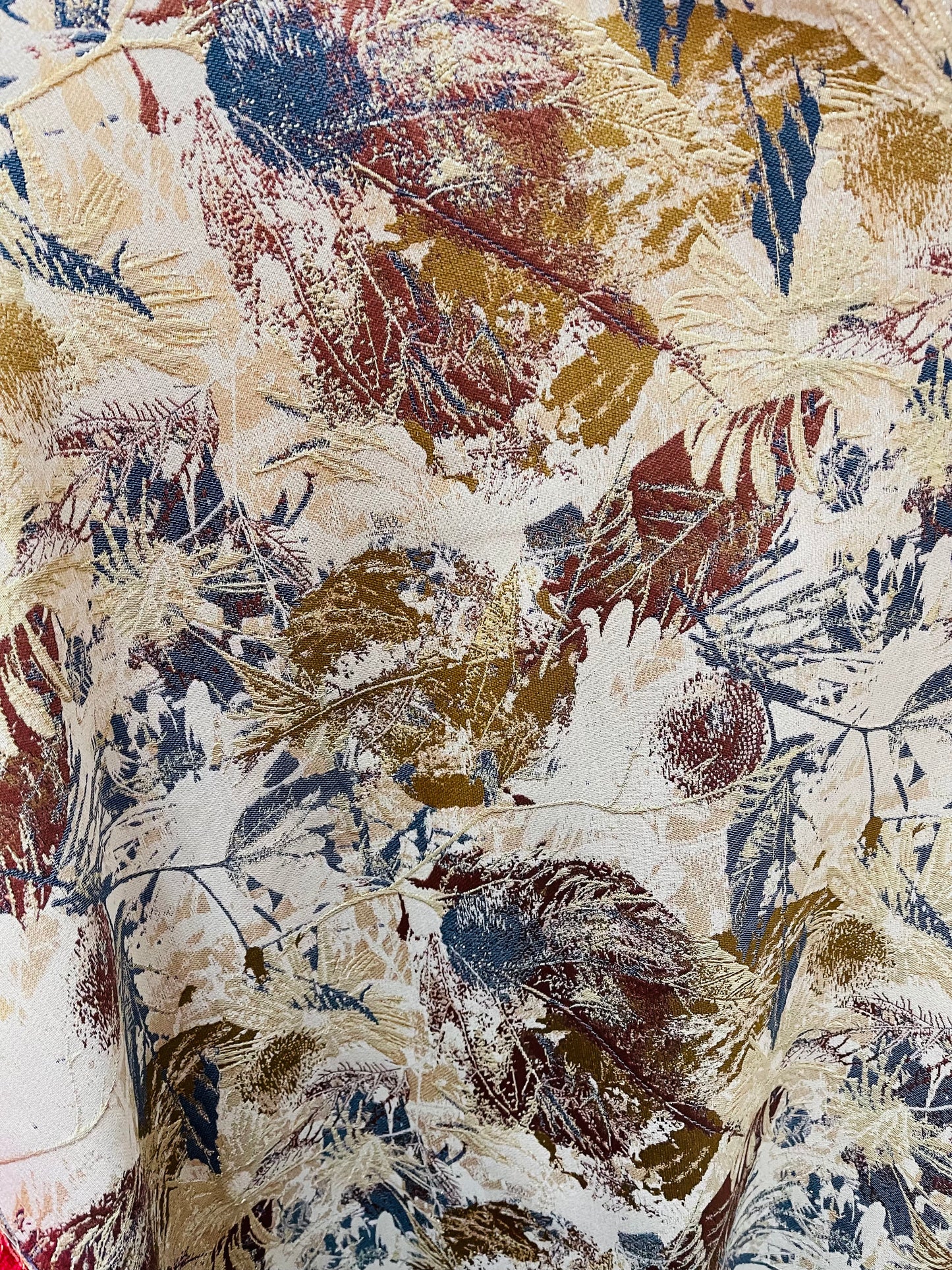 Japanese style designer mikado Floral Brocade great for dress jacket pants skirt and much more made in Italy