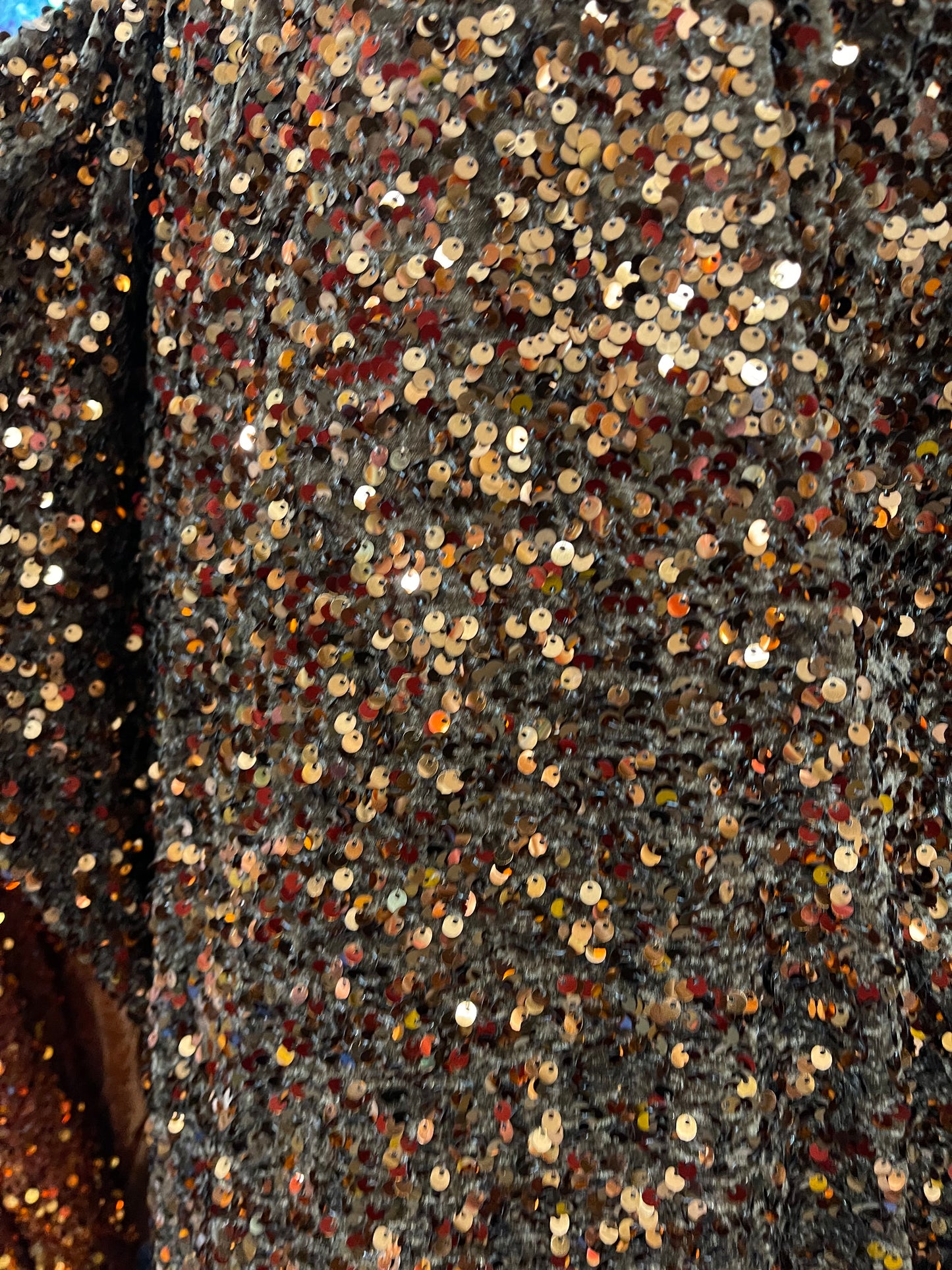 Brown 4way stretch velvet sequins velvet great for dress prom jackets pants skirt and much more