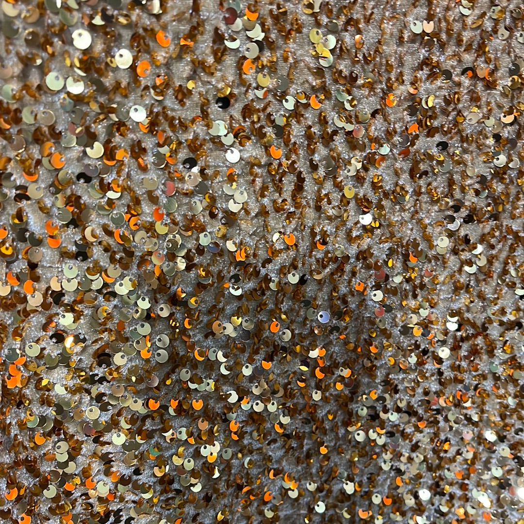 Gold on gold 4way stretch velvet sequins velvet great for dress prom jackets pants skirt and much more