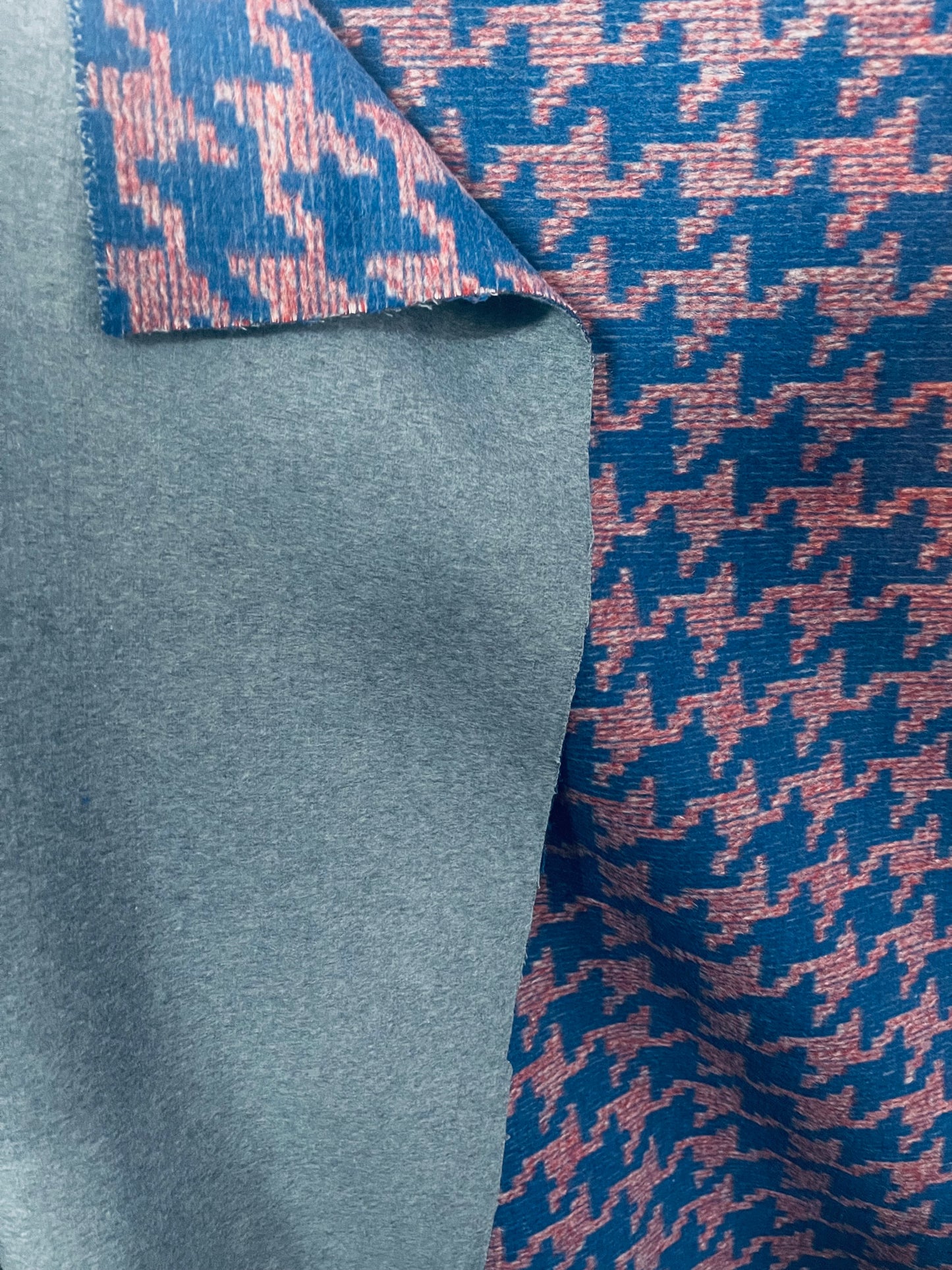 Houndstooth plaid 100% cashmere super soft dabble face great fabric for sweaters dress jacket upholstery pillow and much more