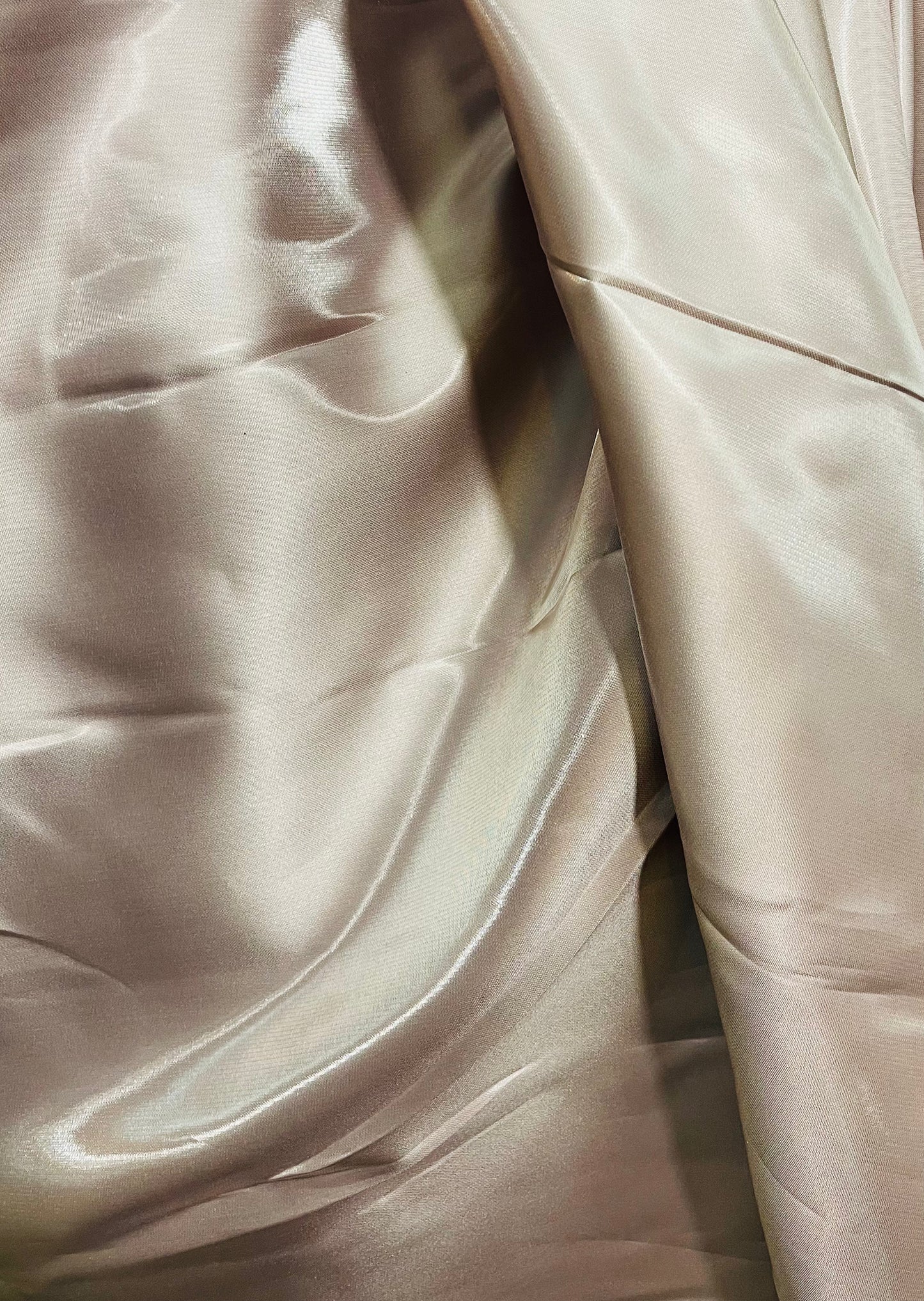 Taupe liquid satin great for dress skirt pants shirt and much more made in Italy