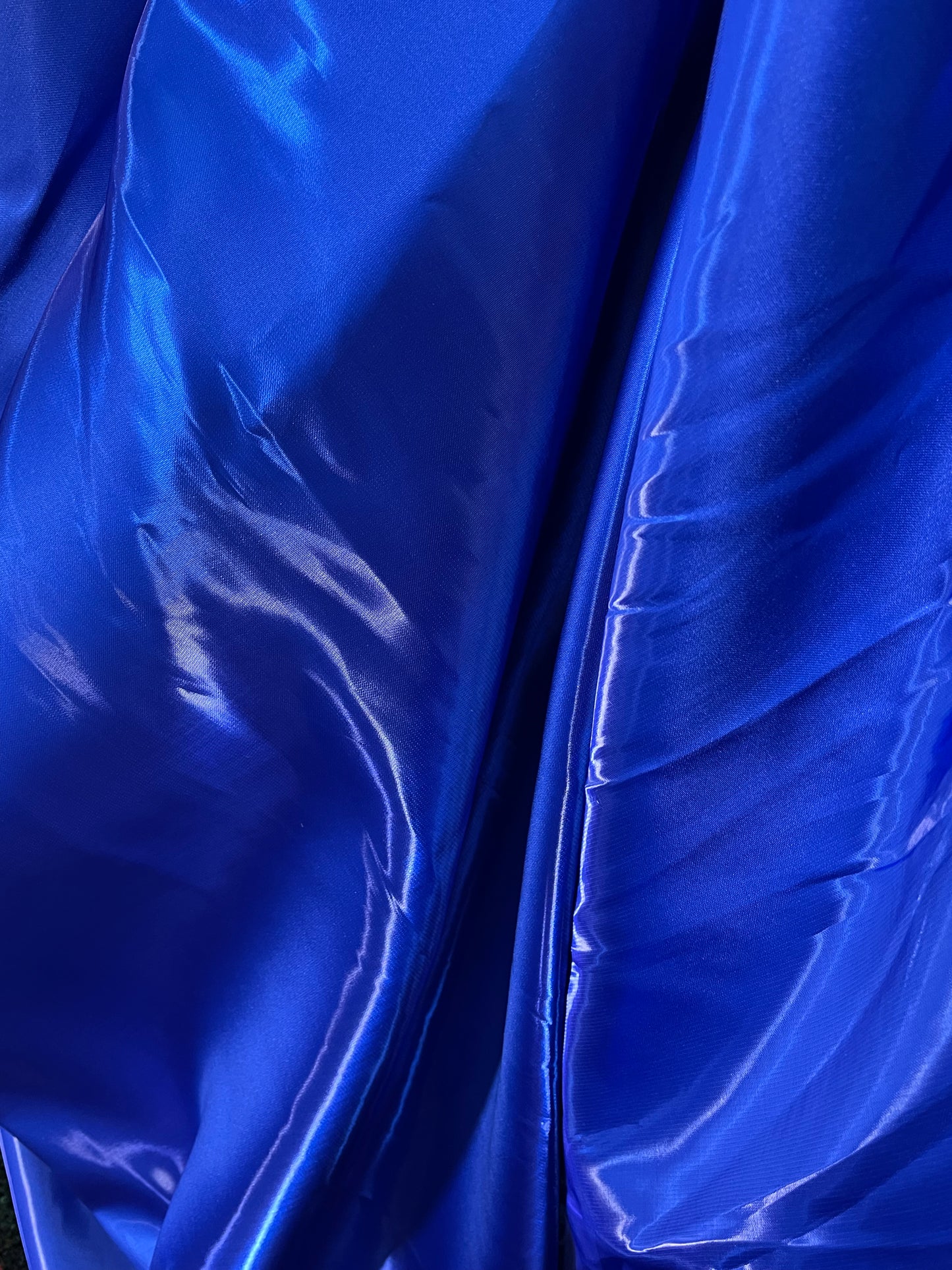 Royal blue liquid satin great for dress skirt shirt pants suit and much more made in Italy