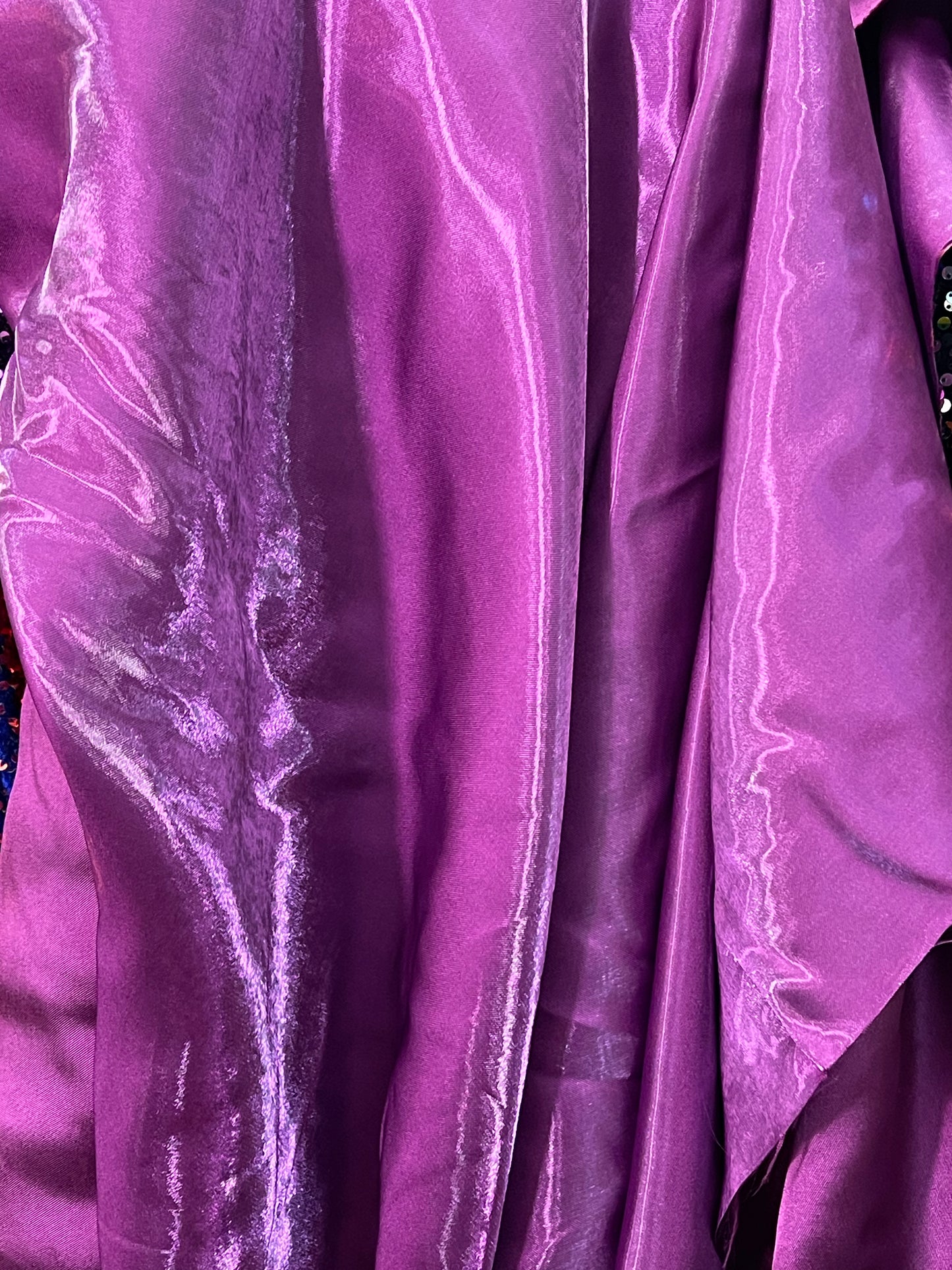 Magenta liquid bridal satin great for dress skirt shirts pants suit and much more made in Italy