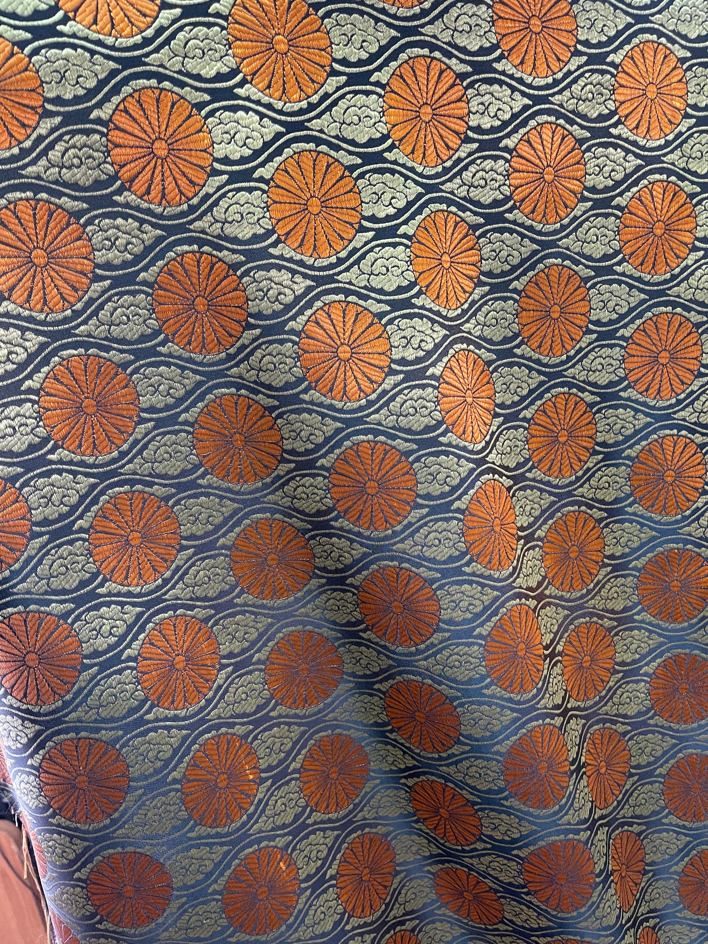 Japanese style designer satin Brocade great for dress jacket pants skirt and much more made in Italy