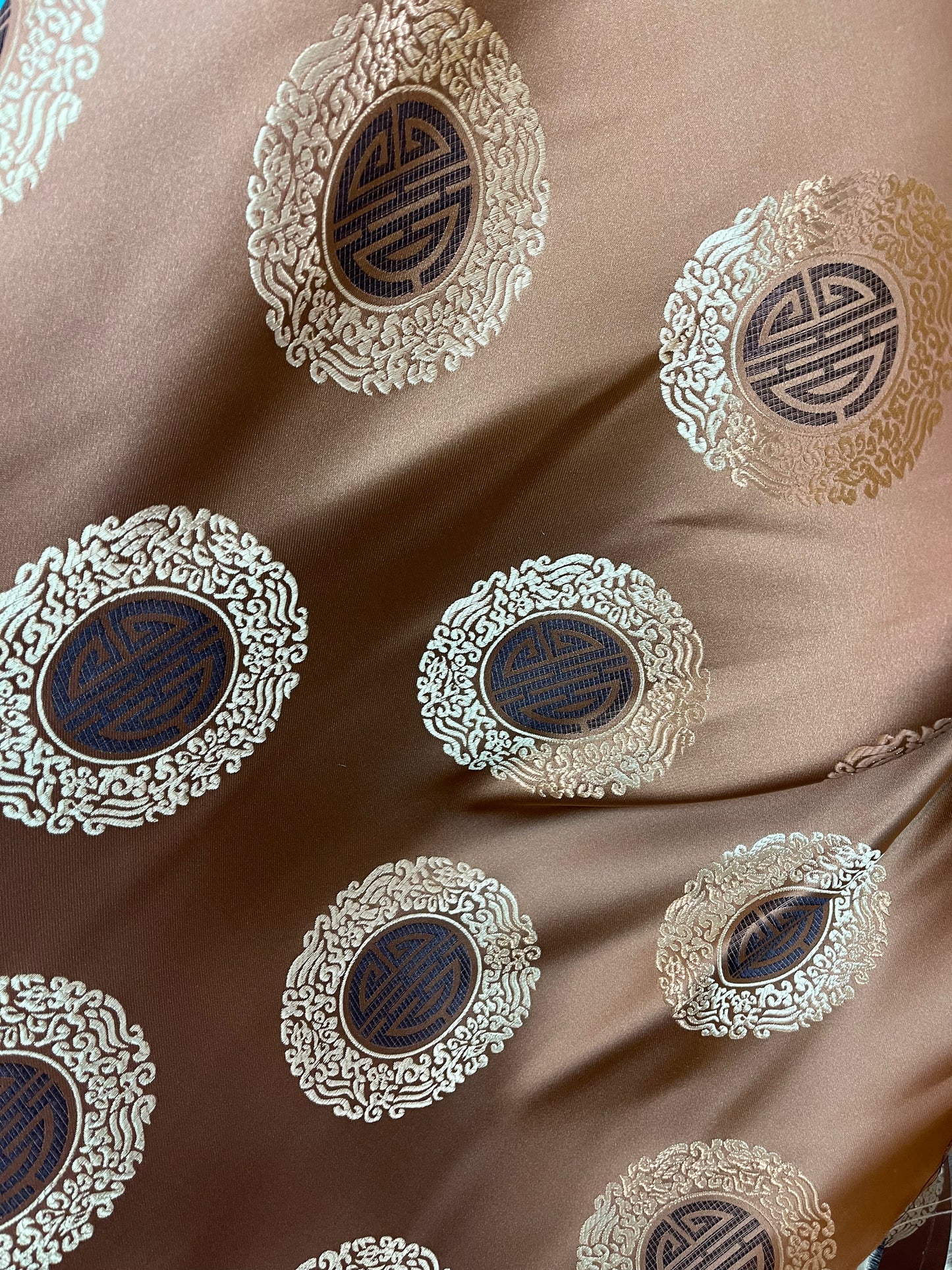 Medallion circle brocaed Japanese style great for pants skirt shirt dress pillow cover and much more