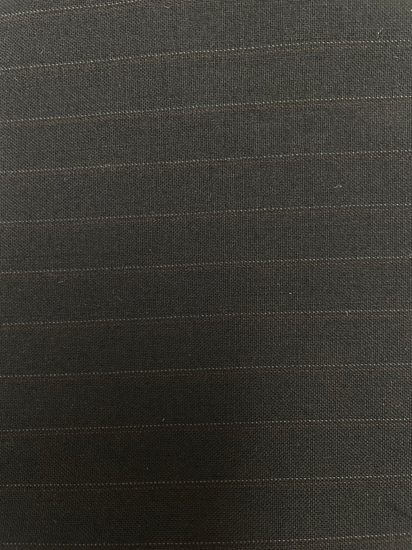 100% wool super 220s quality black with shadow stripes made in Italy by Oscar de la renta