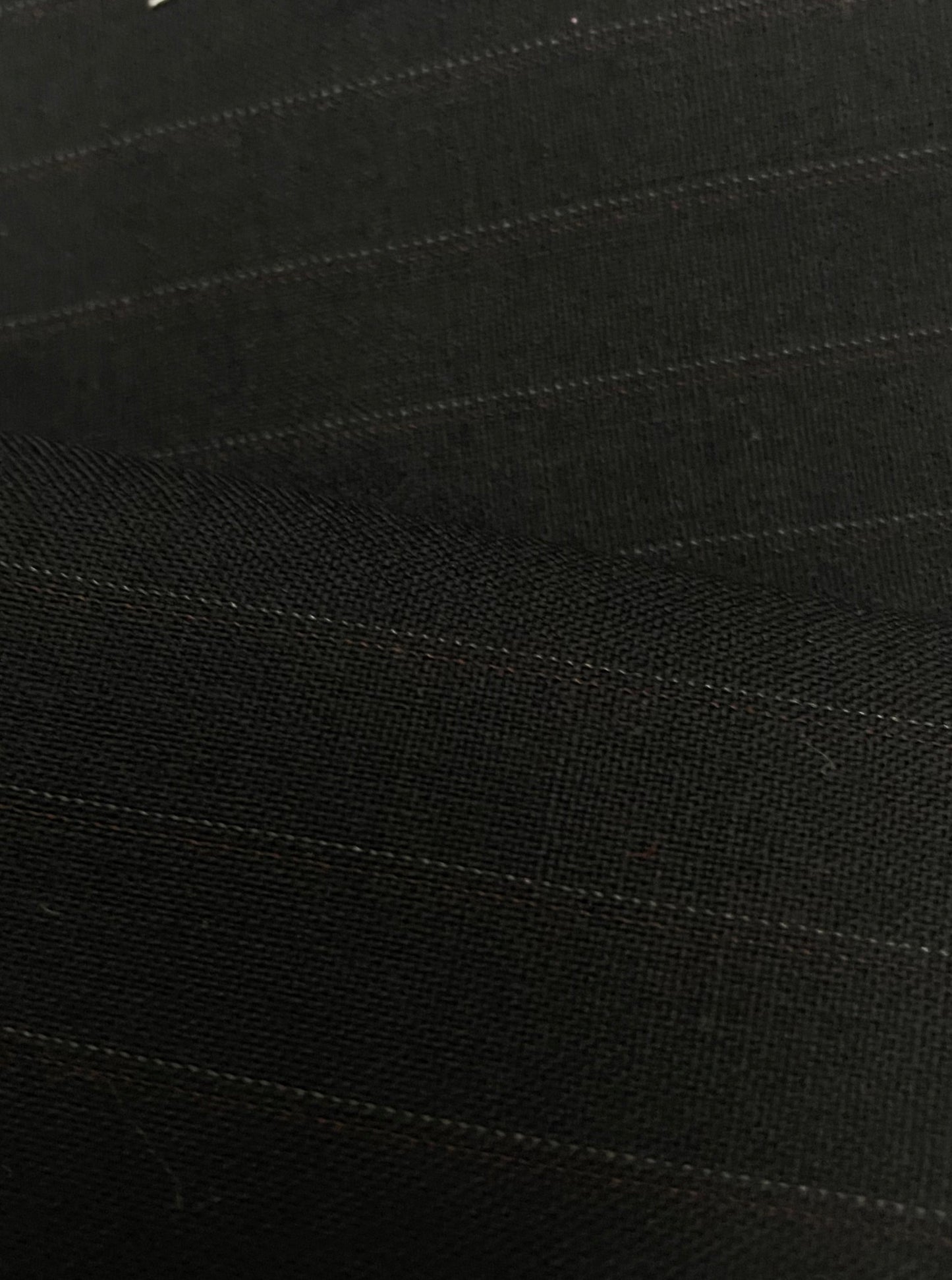 100% wool super 220s quality black with shadow stripes made in Italy by Oscar de la renta