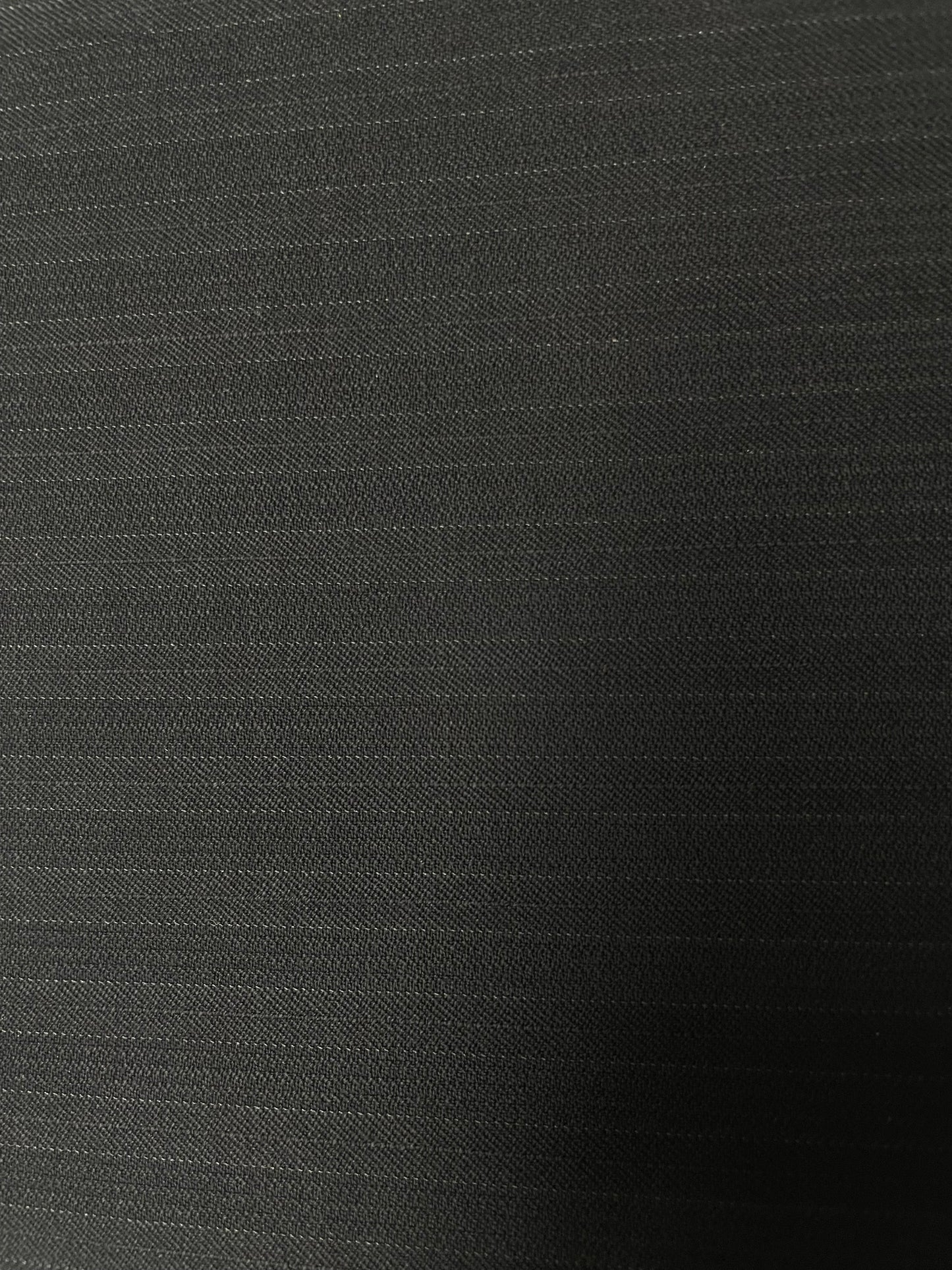 100% wool super 220s quality black with shadow stripes made in Italy by Oscar de la renta