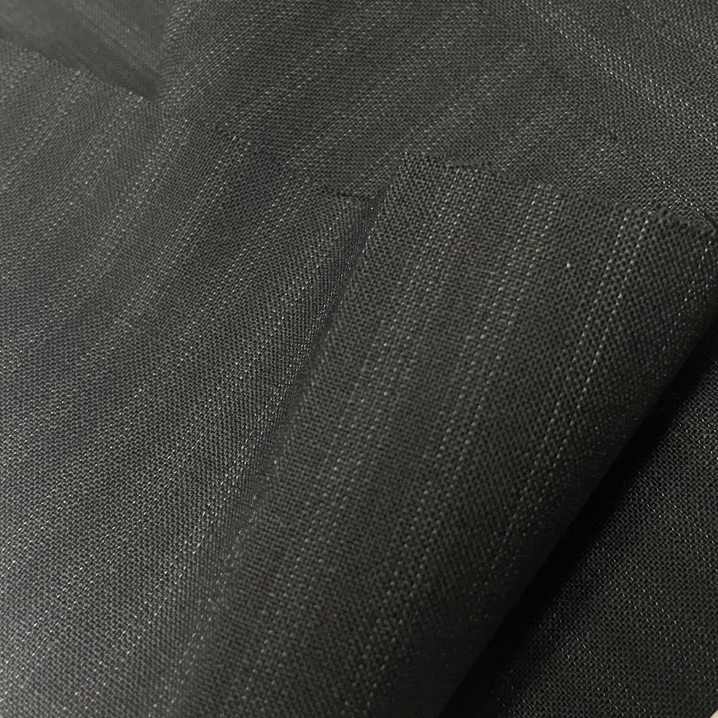 100% wool super 220s quality black with shadow stripes made in Italy by Oscar de la renta