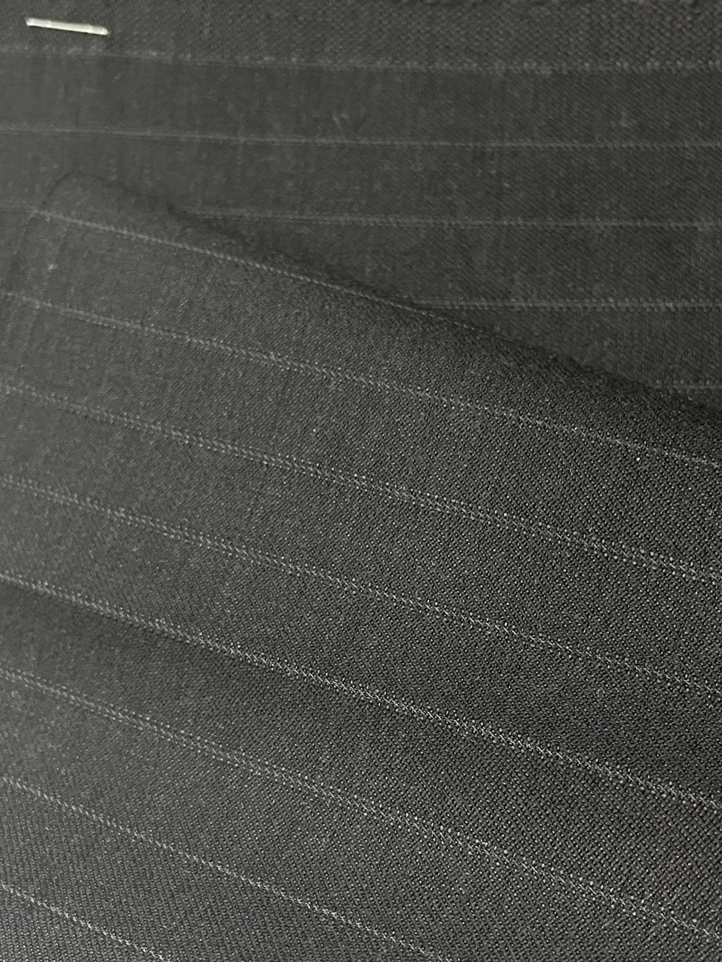 Dark gray with shadow stripes 100% wool designed by Salvatore ferragamo 220 quality