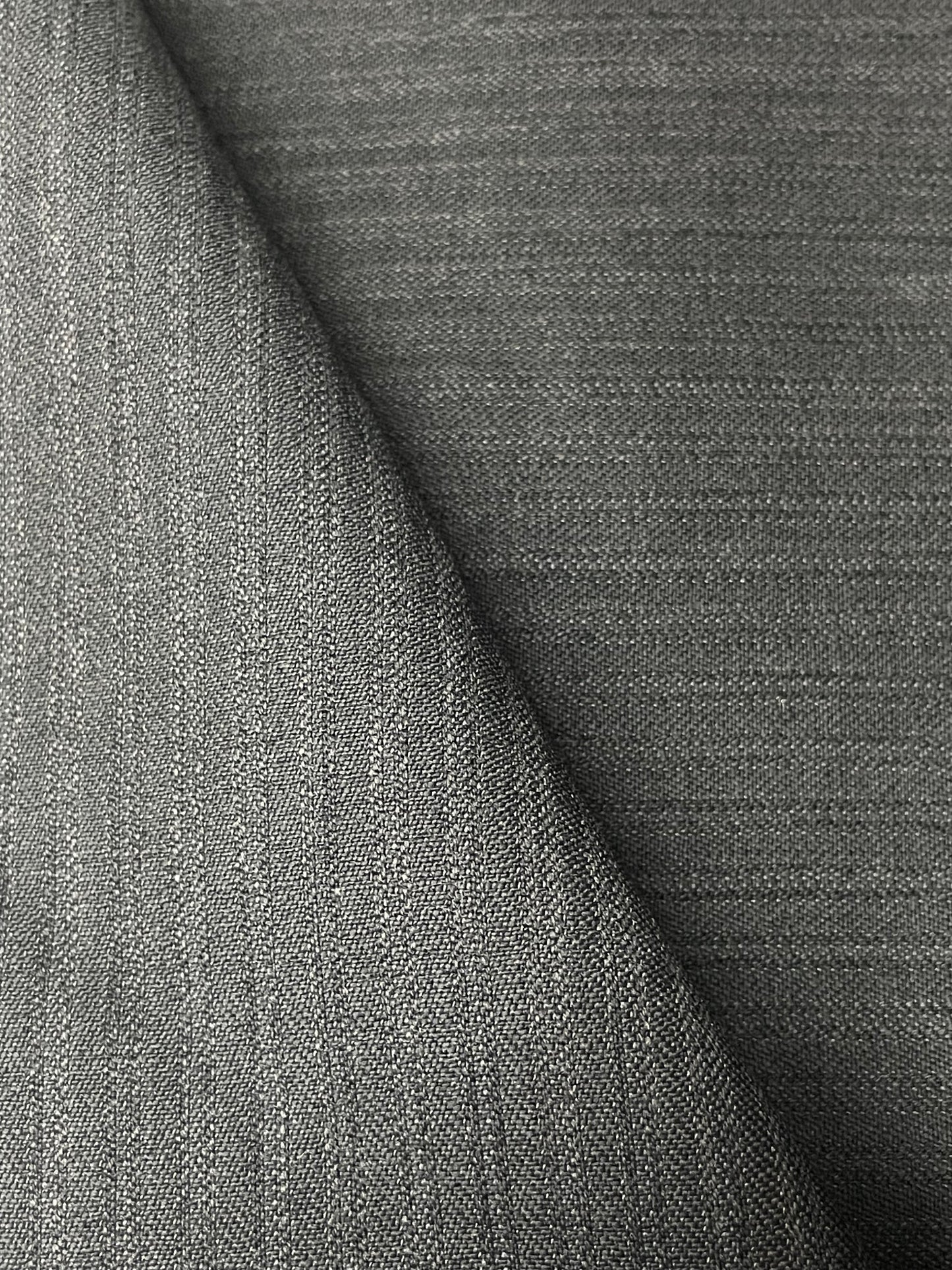 Gray with shadow stripes 100% wool designed by Salvatore ferragamo 220 quality