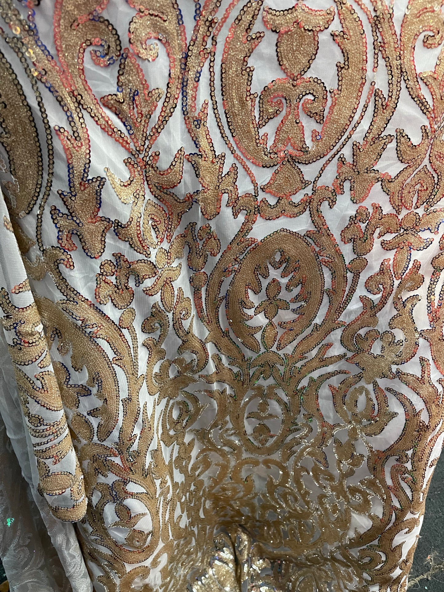 Designer sequins lace great for dress jacket pants skirt and much more