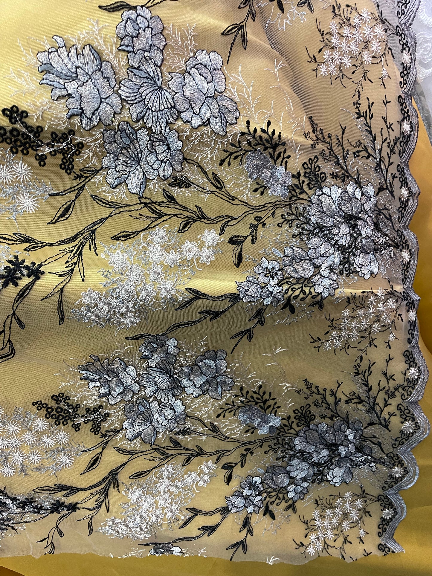 Designer lace great for dress jacket pants skirt and much more