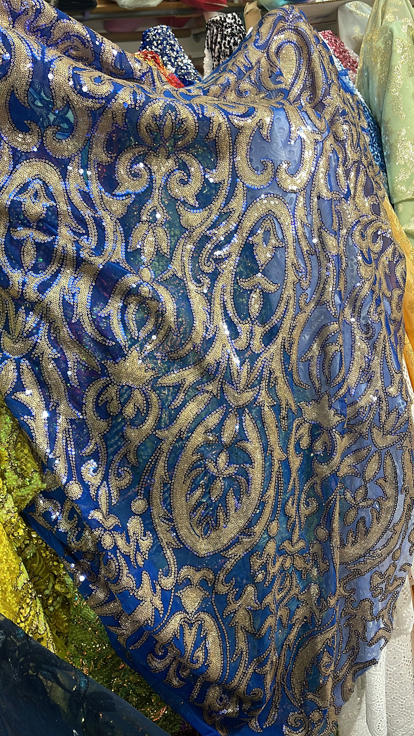 Designer sequins lace great for dress jacket pants skirt and much more