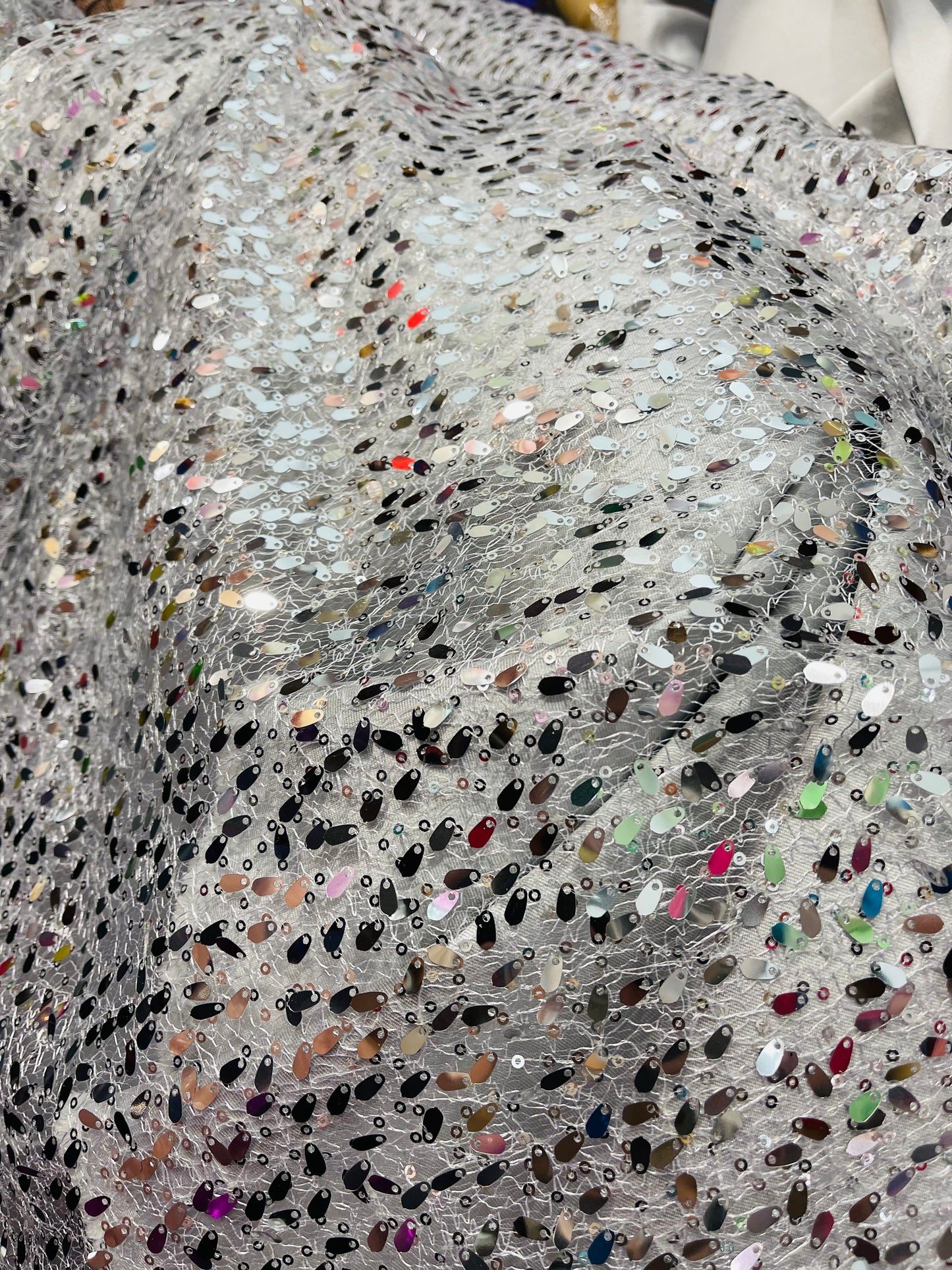 Designer sequins lace great for dress jacket pants skirt and much more