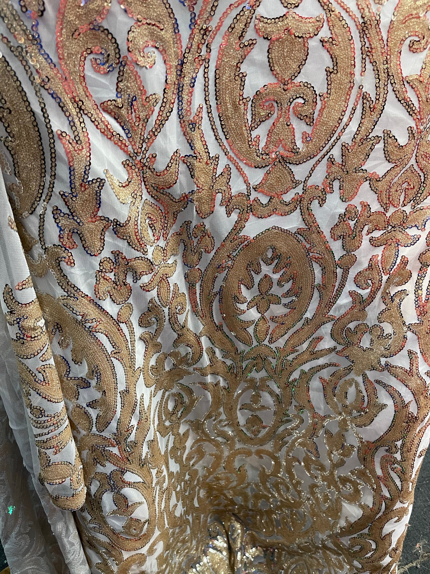 Designer sequins lace great for dress jacket pants skirt and much more