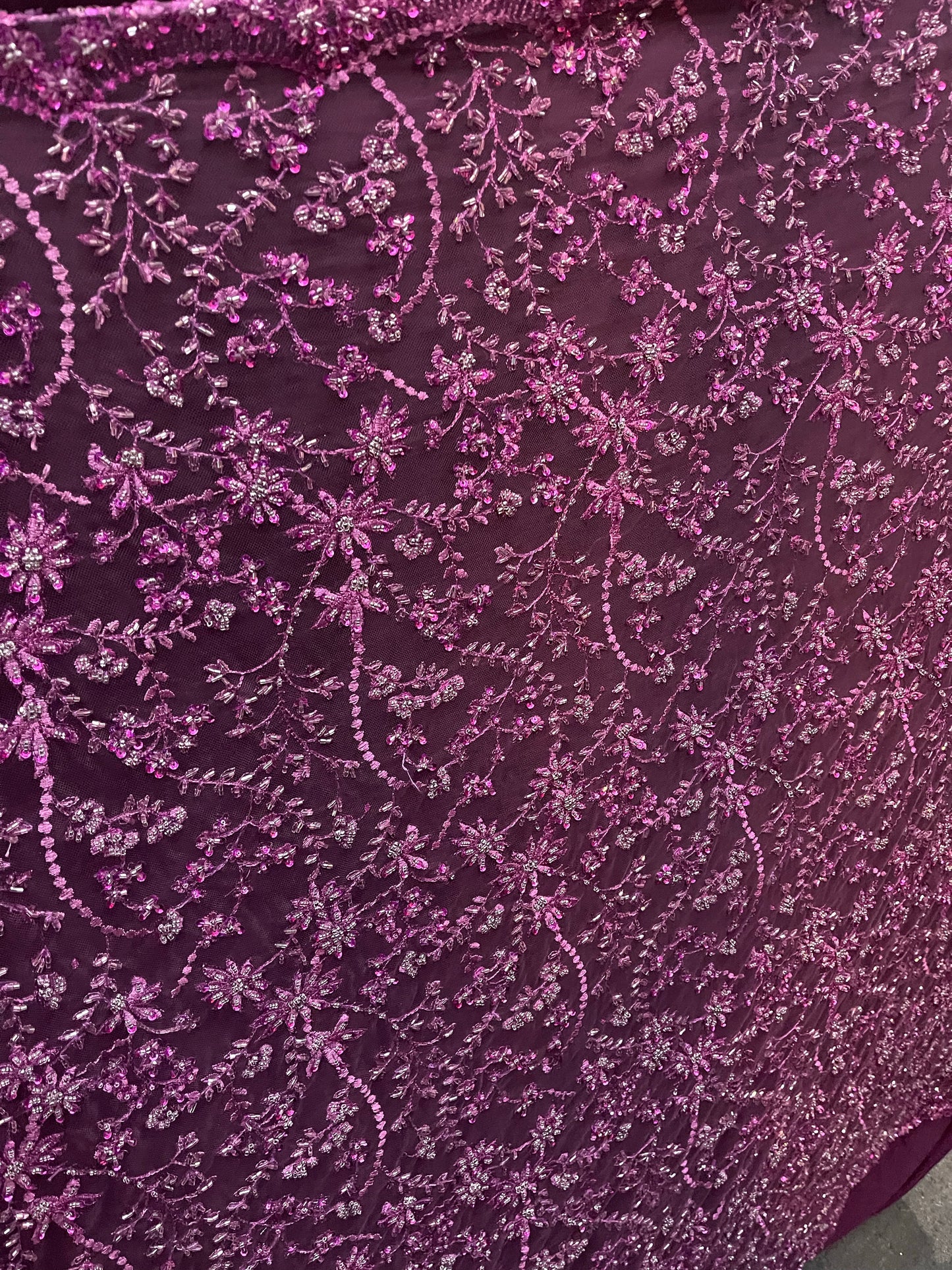 Designer beaded lace great for dress jacket pants skirt and much more