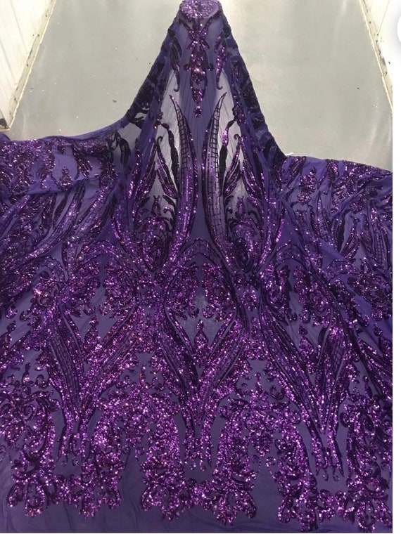 Designer spandex sequins lace