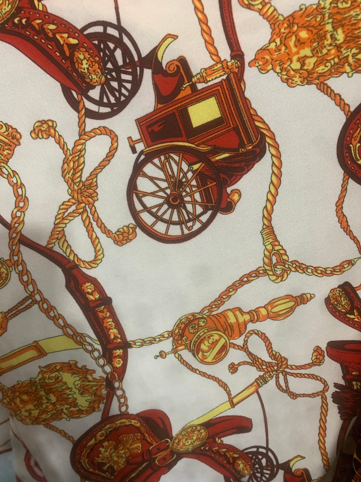 Versace print scuba spandex