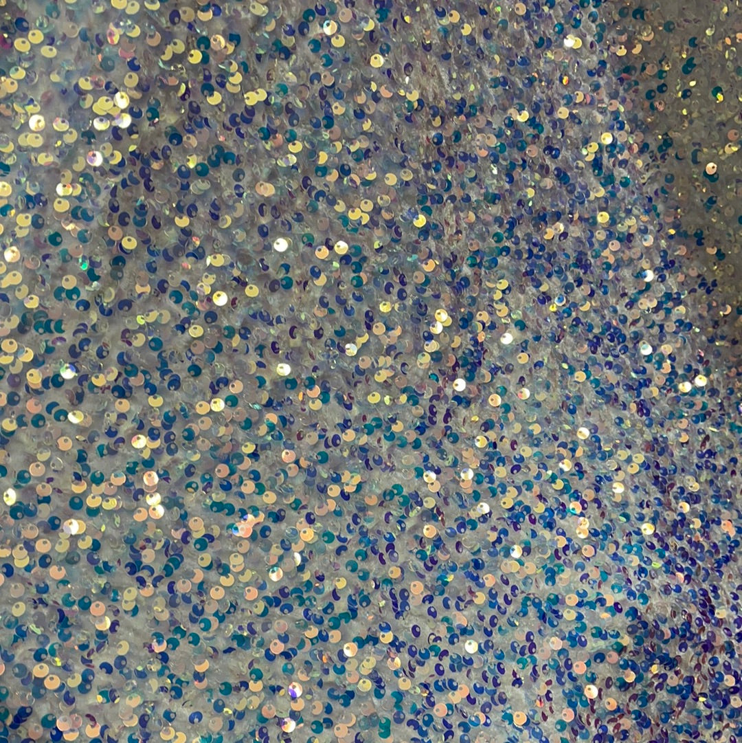 Designer 4way stretch velvet sequins lace