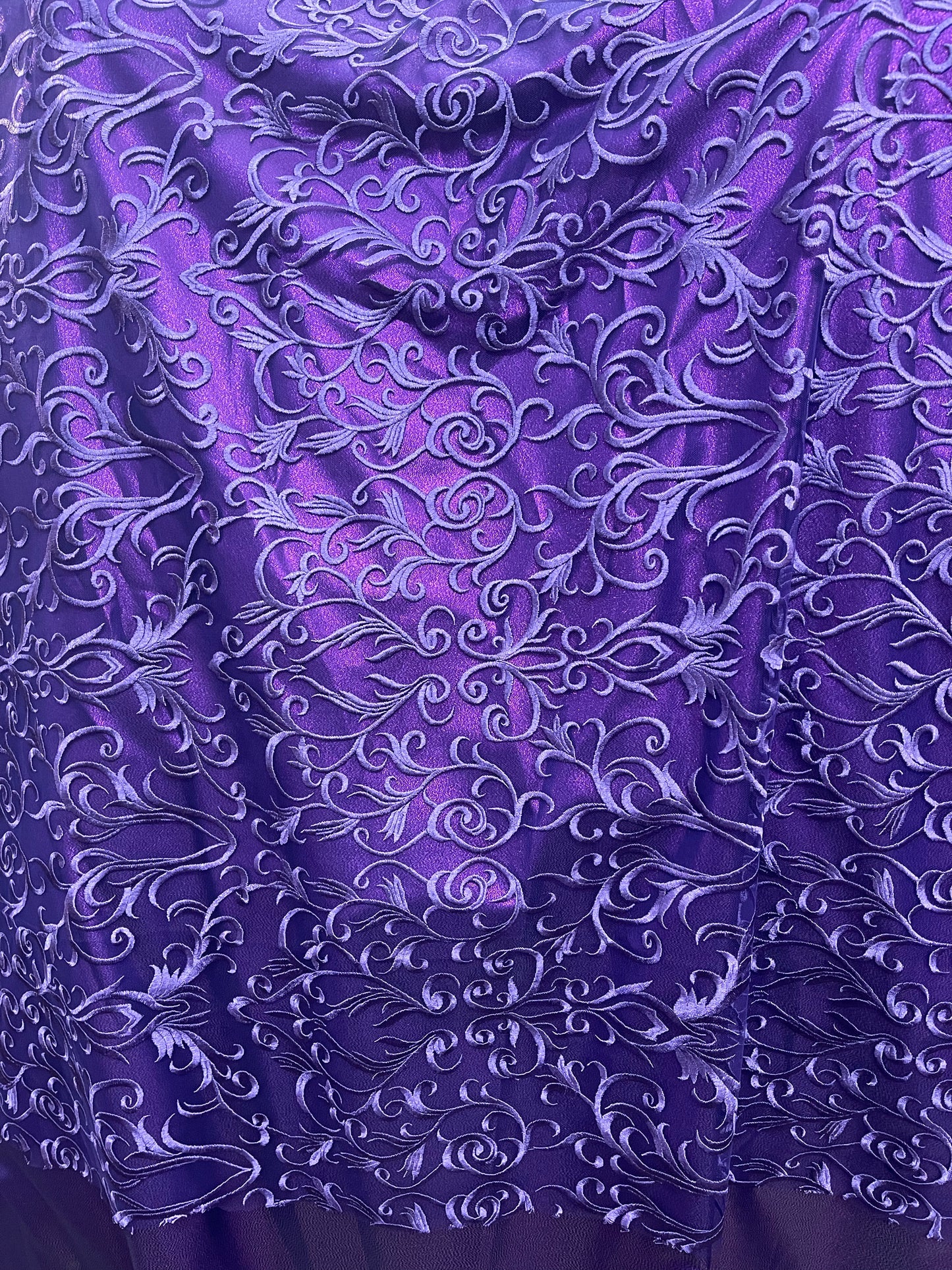 Designer silk feel lace