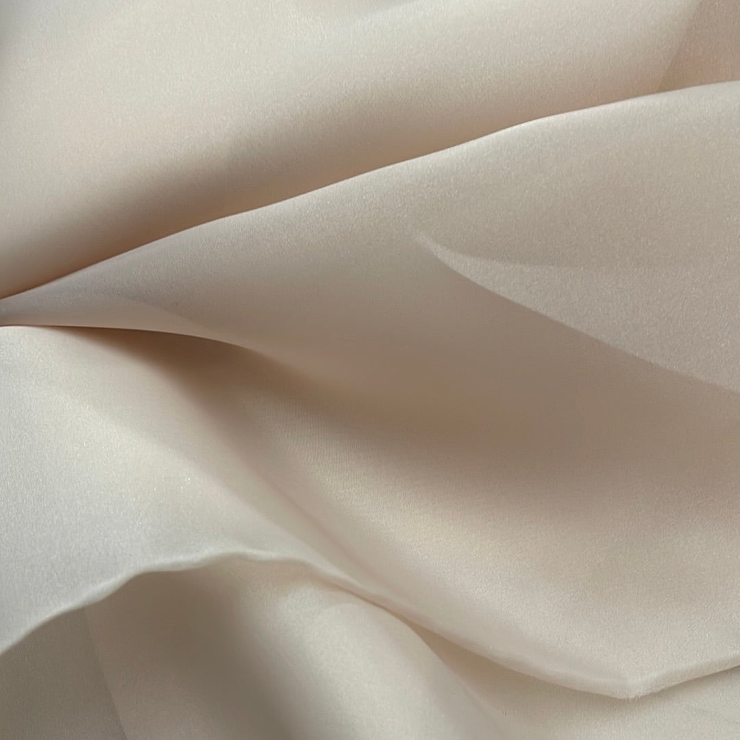 Designer nude skin poly Gazar organdy made in Italy