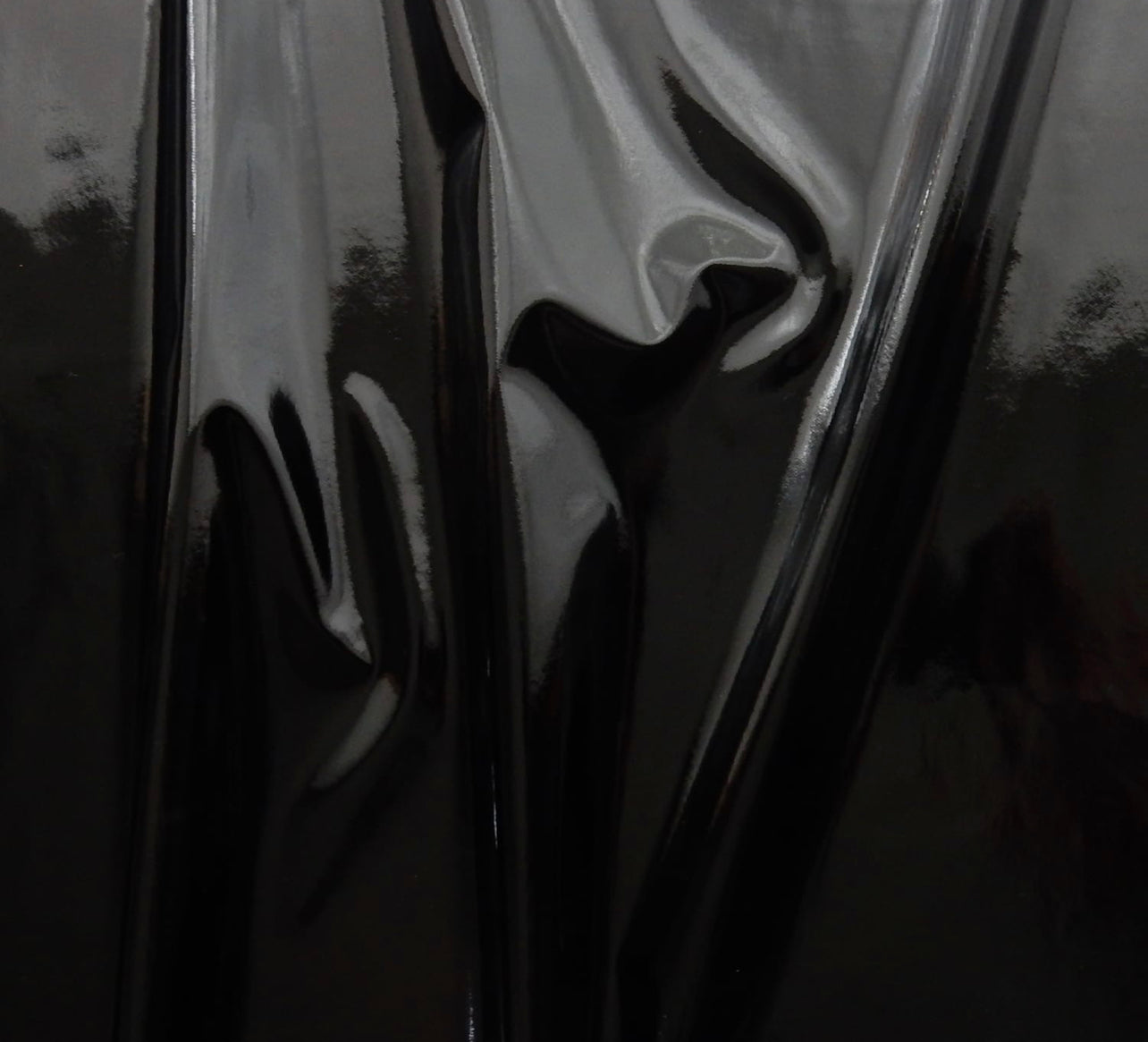 Black shinny 4way stretch vinyl made in Italy