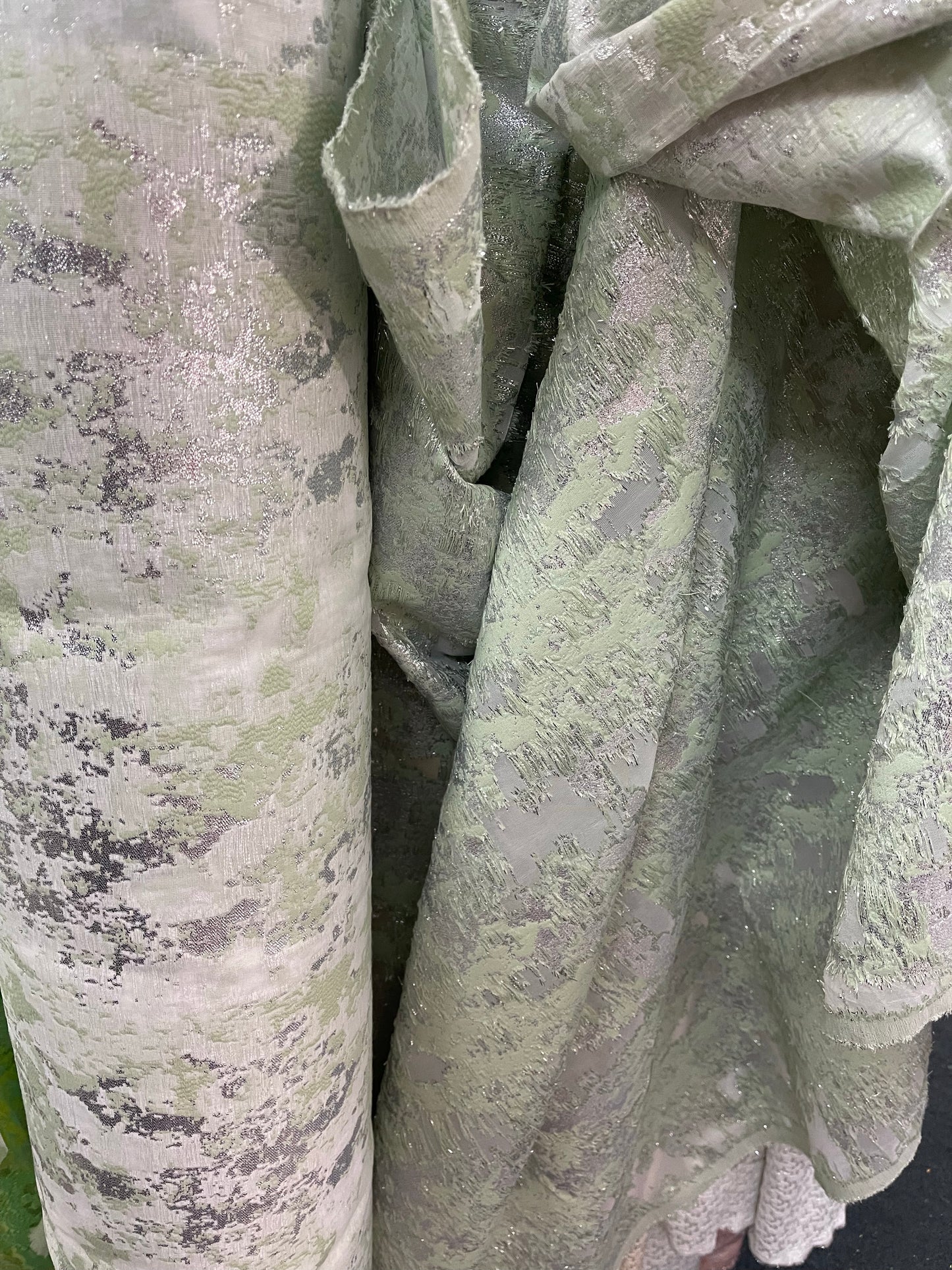 Designer organza Floral Brocade made in Italy