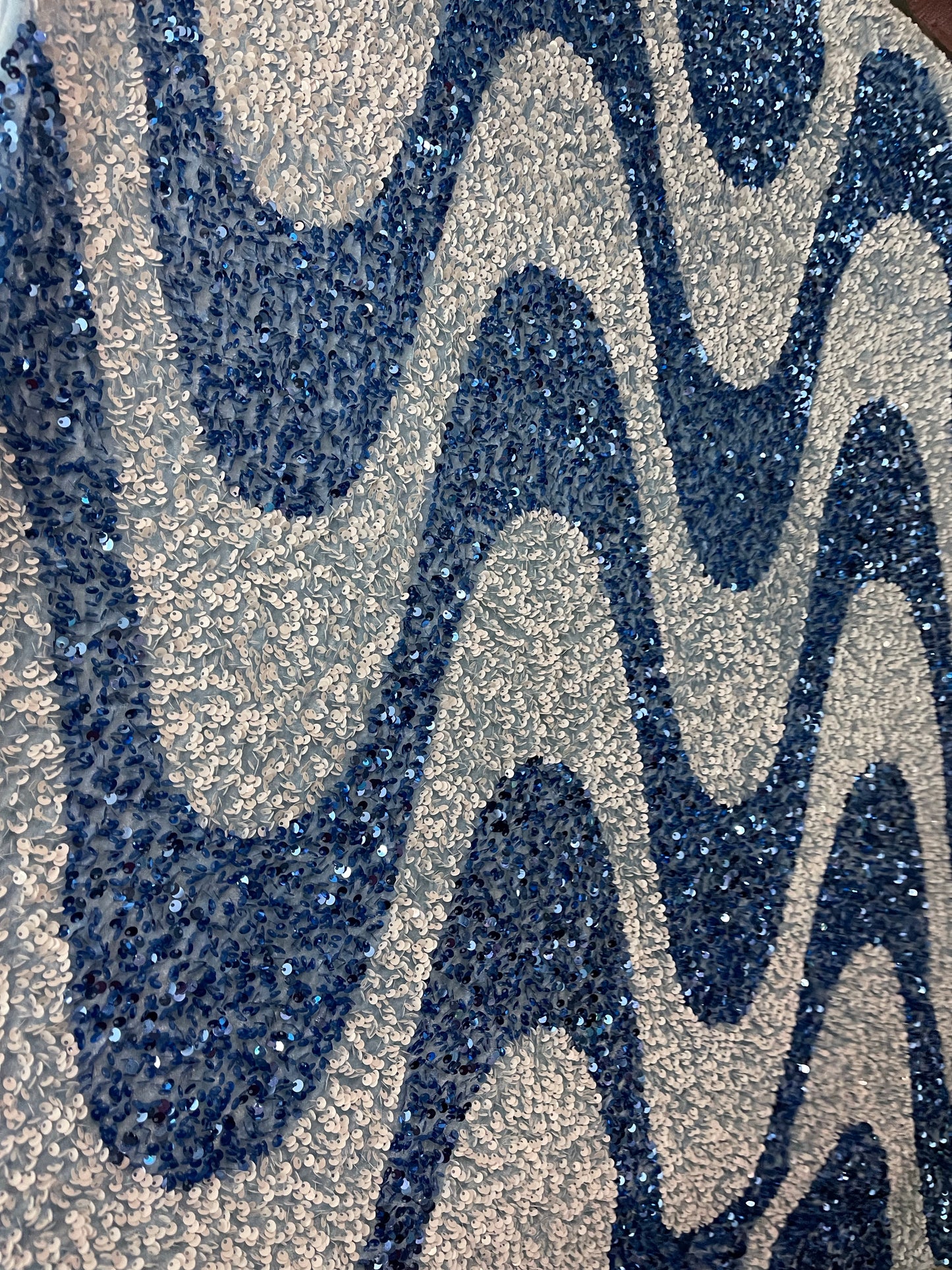 Designer swirly’s 4way stretch velvet sequins great fabric for dress jacket skirt and much more