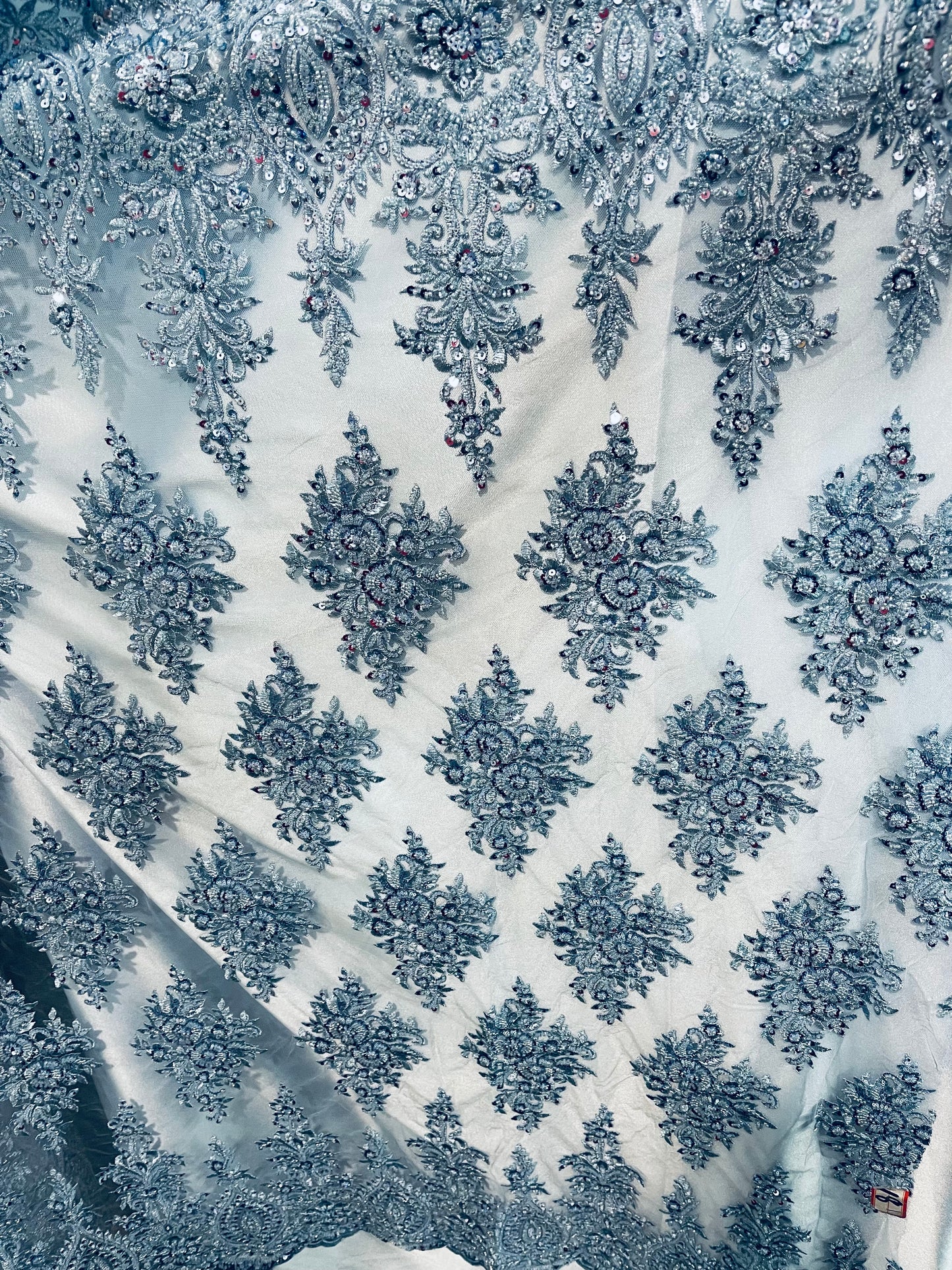 Designer beaded lace made in France
