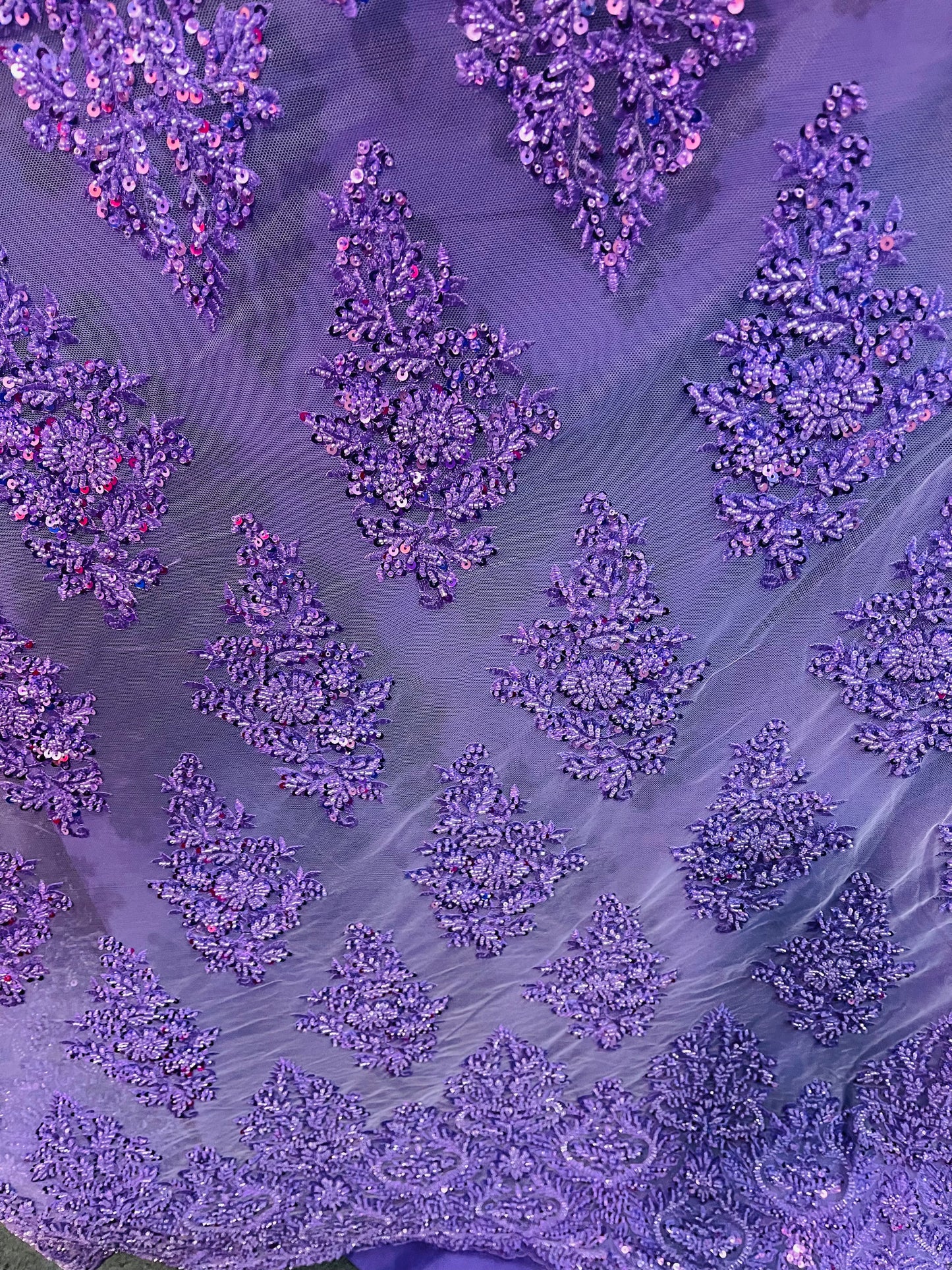 Designer beaded lace made in France