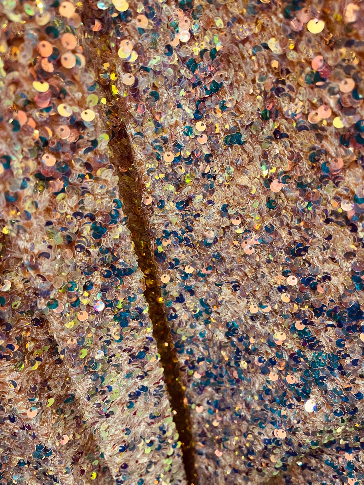 Designer 4way stretch velvet sequins lace