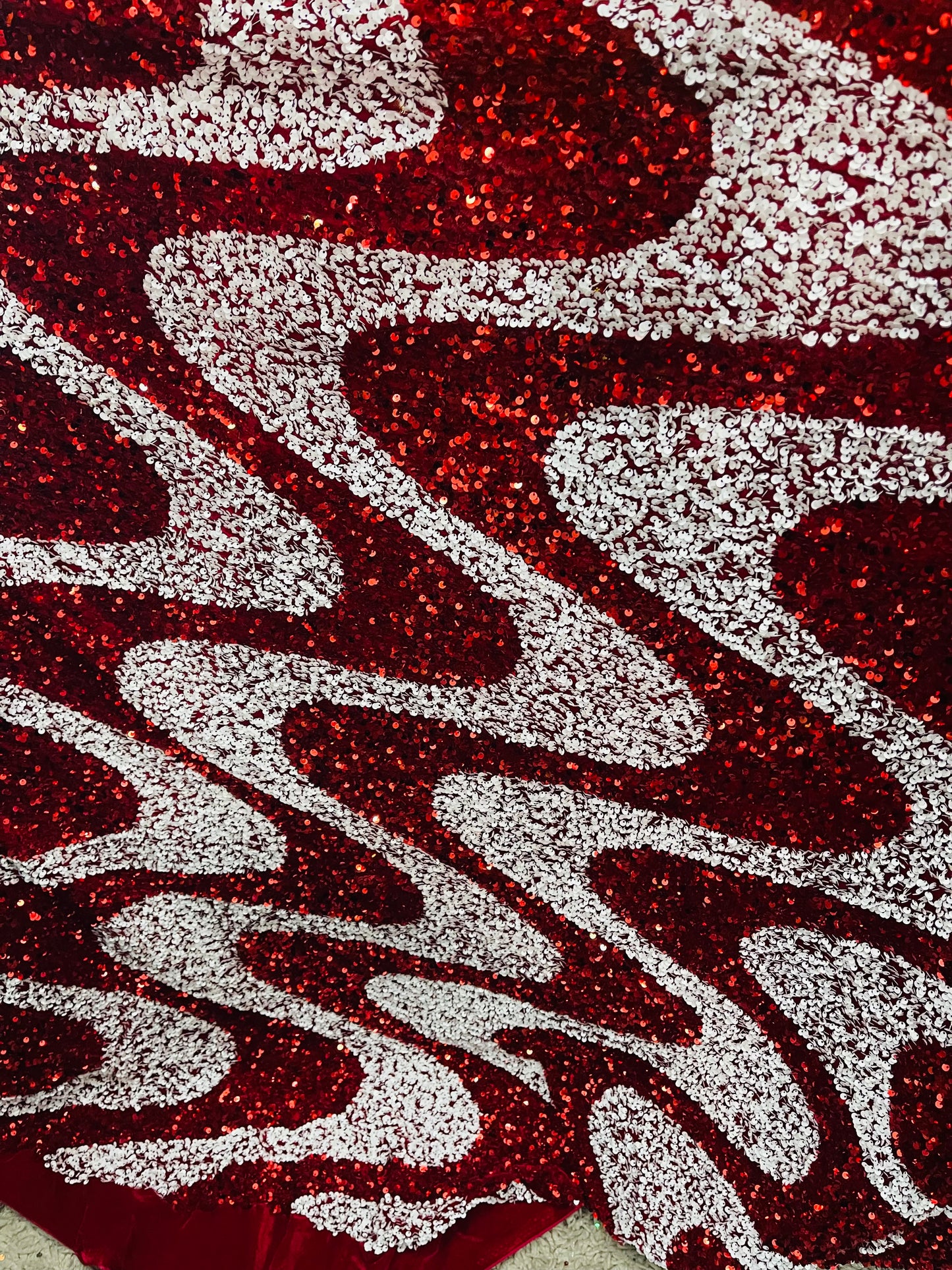 Designer swirly’s 4way stretch velvet sequins great fabric for dress jacket skirt and much more
