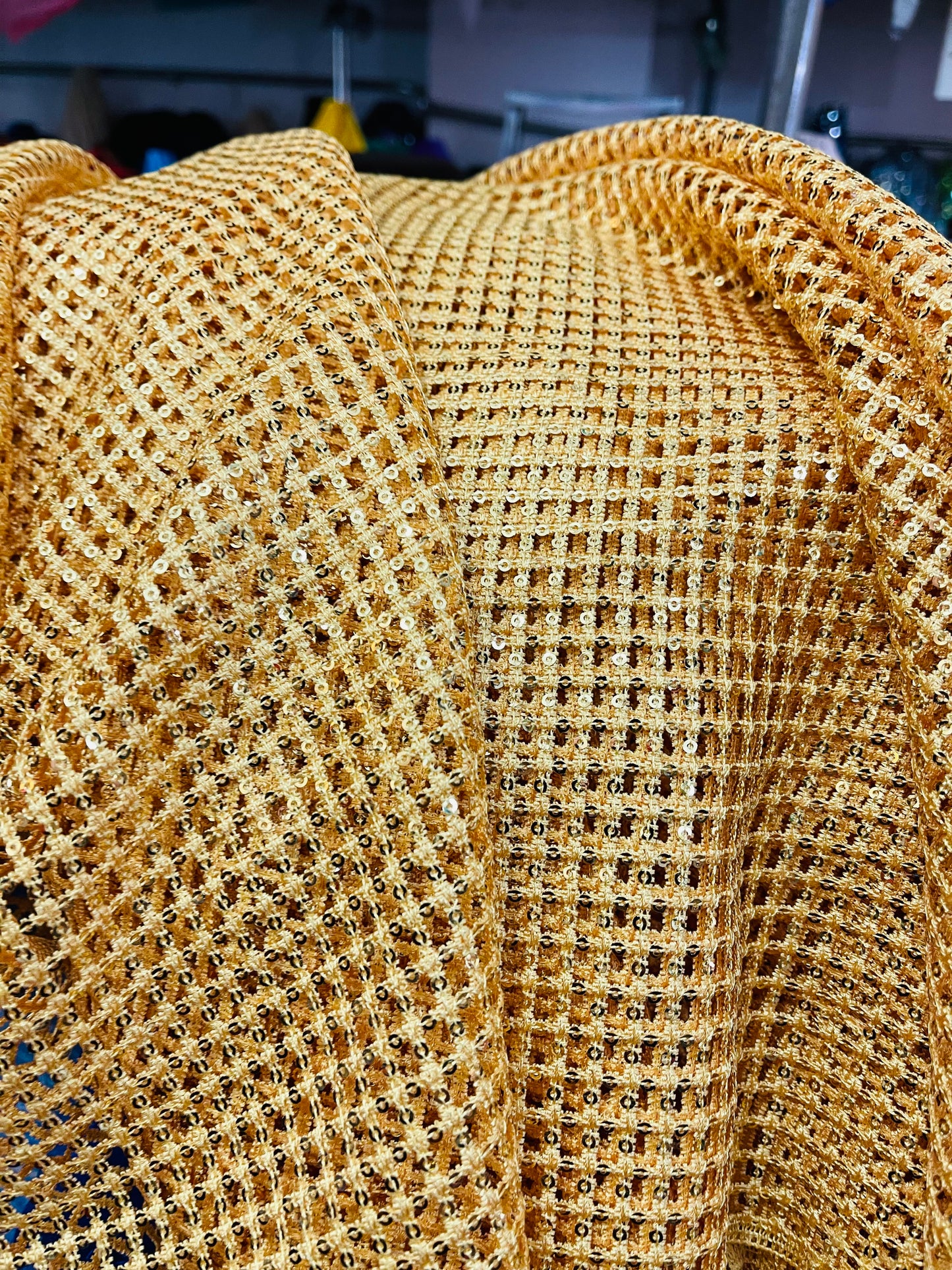 Designer sequins mesh
