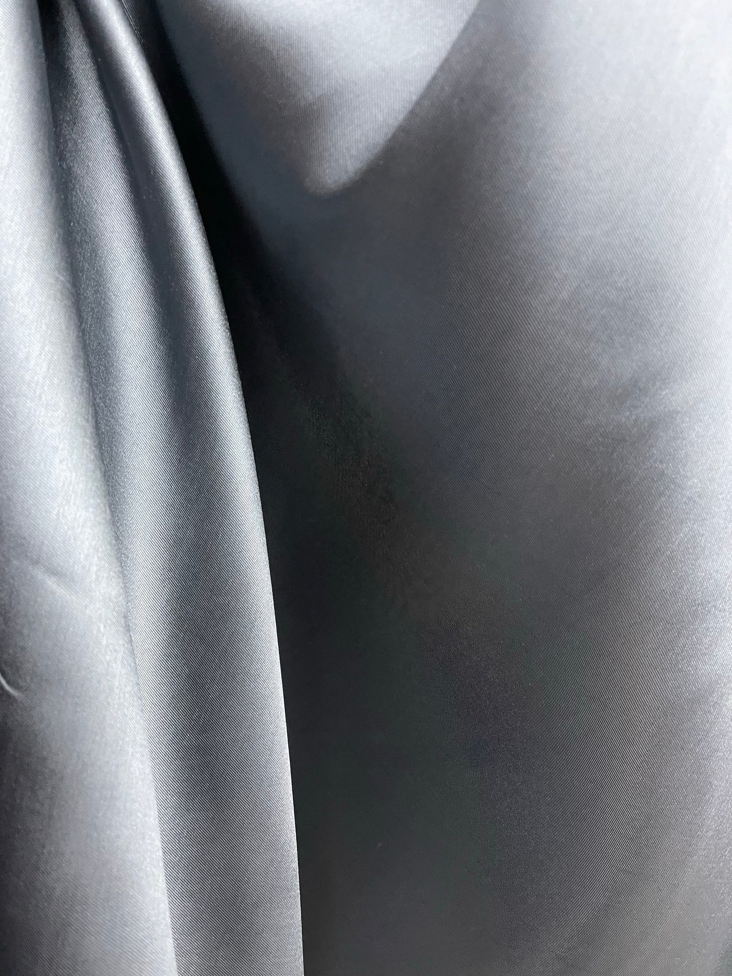 Designer dark gray mikado best fabric for wedding gown ball gown prom