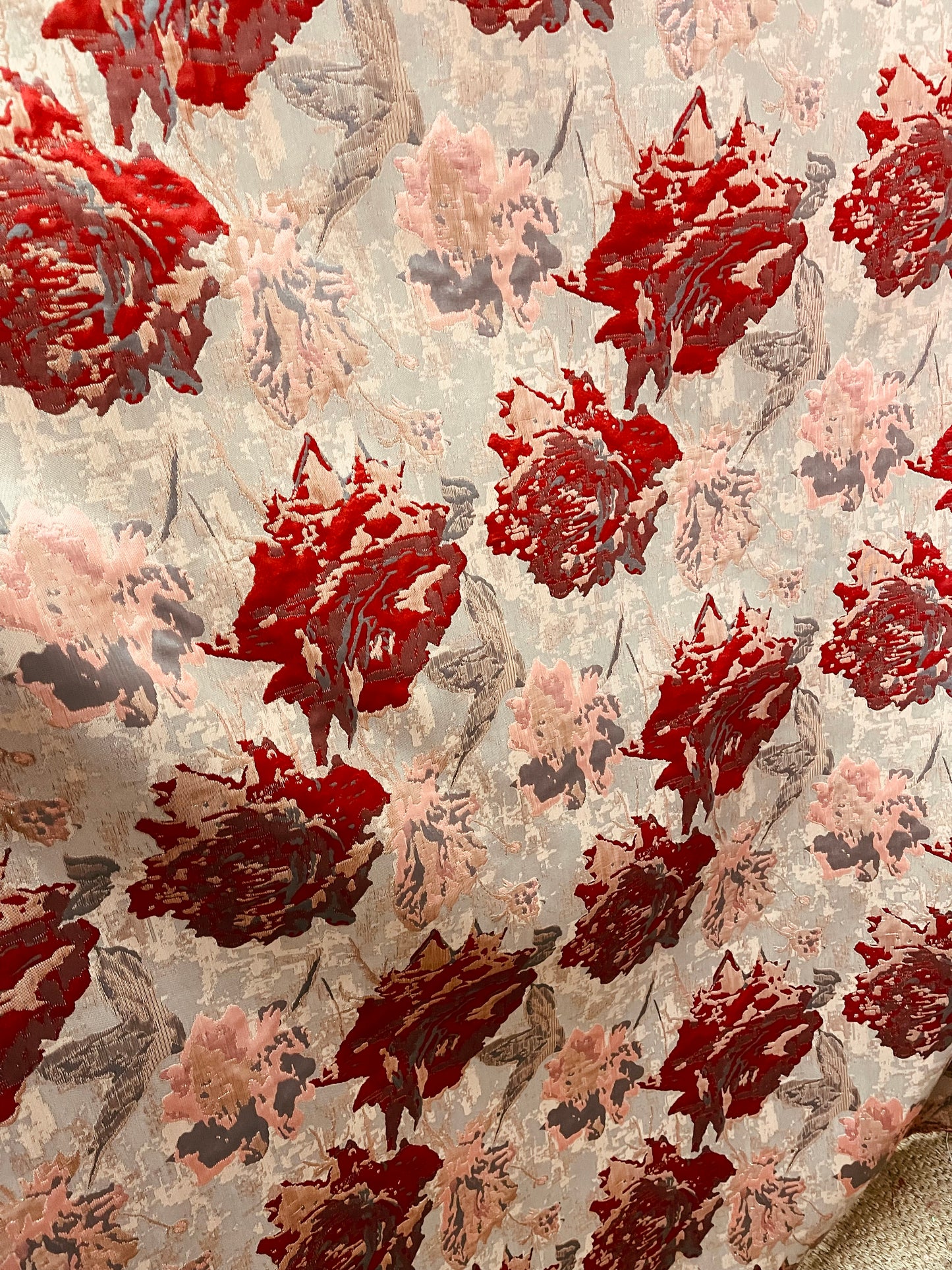 Designer mikado Floral Brocade great for dress jacket pants skirt and much more made in Italy