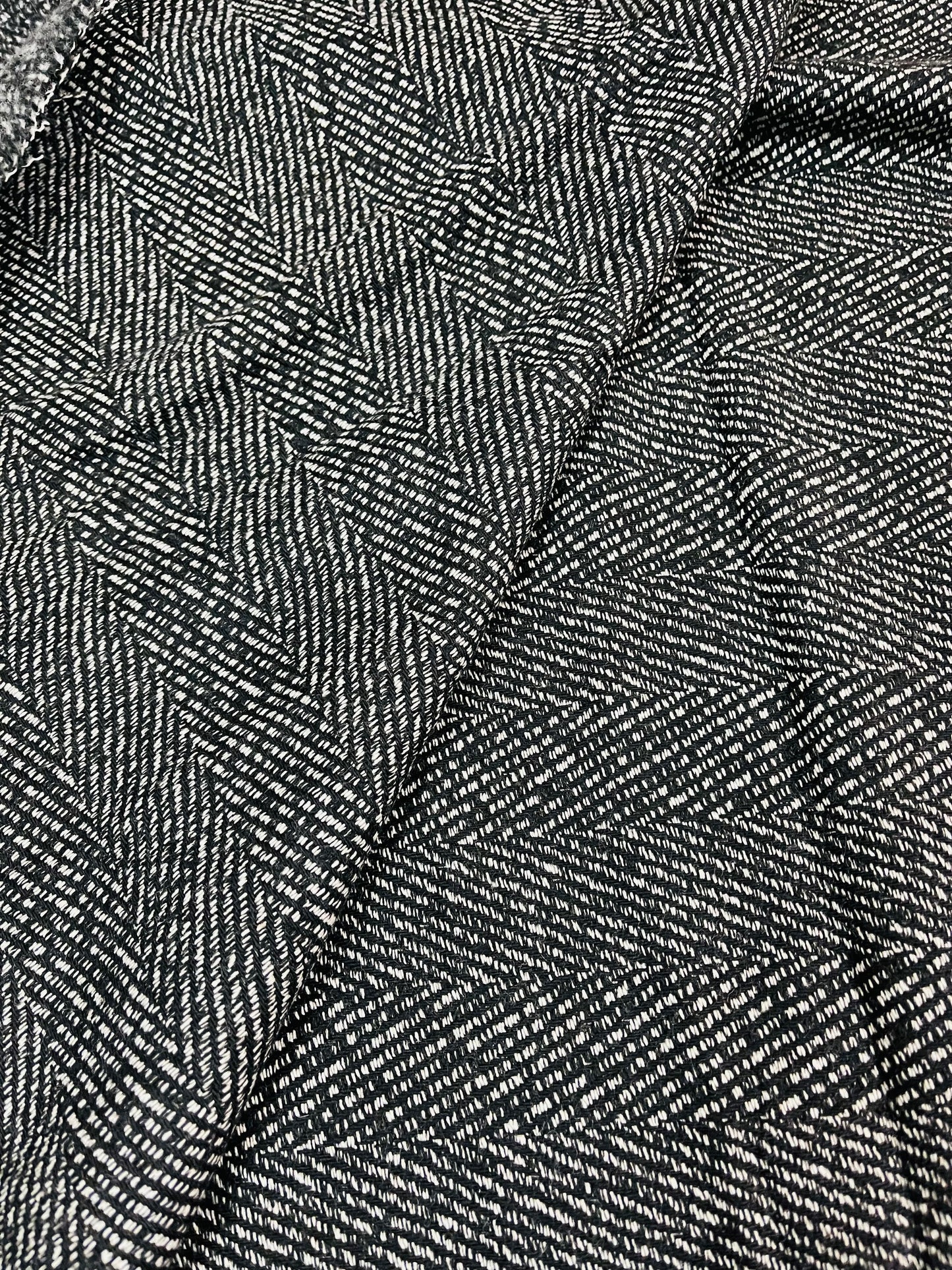 Scottish herringbone 100% cashmere great fabric for sweaters dress jacket and much more