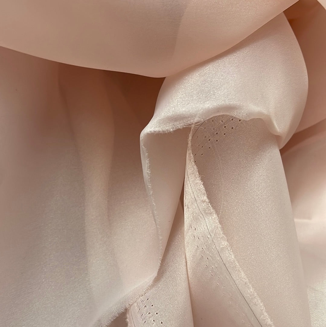 Designer roes gold poly Gazar organdy made in Italy