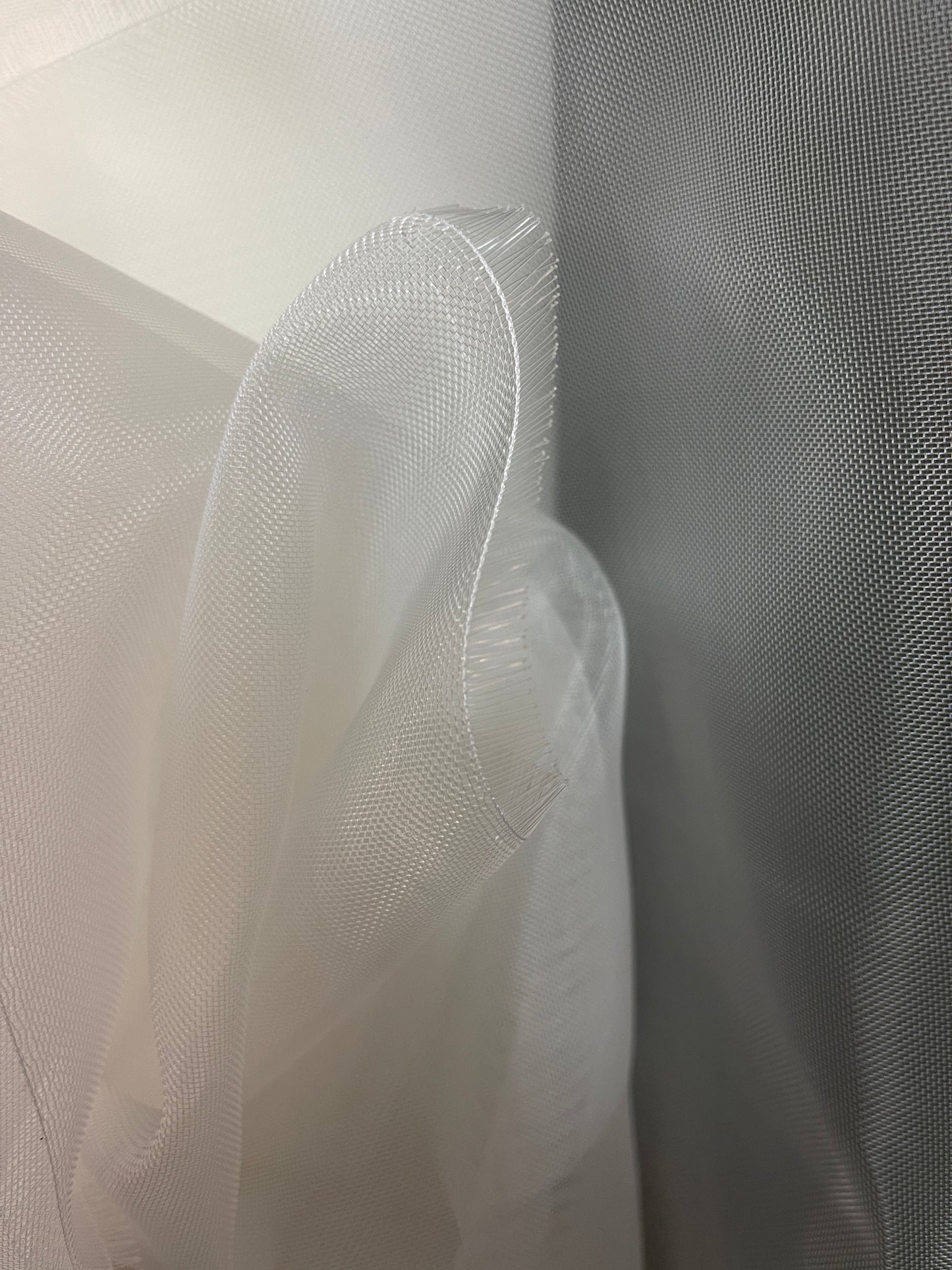 Designer metallic Horse hair organdy made in Italy