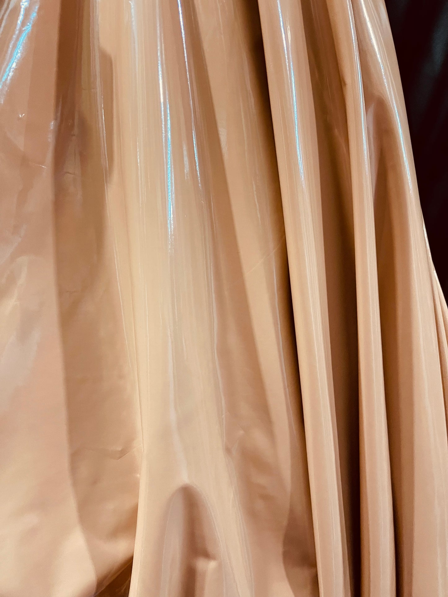 Nude shinny 4way stretch vinyl made in Italy
