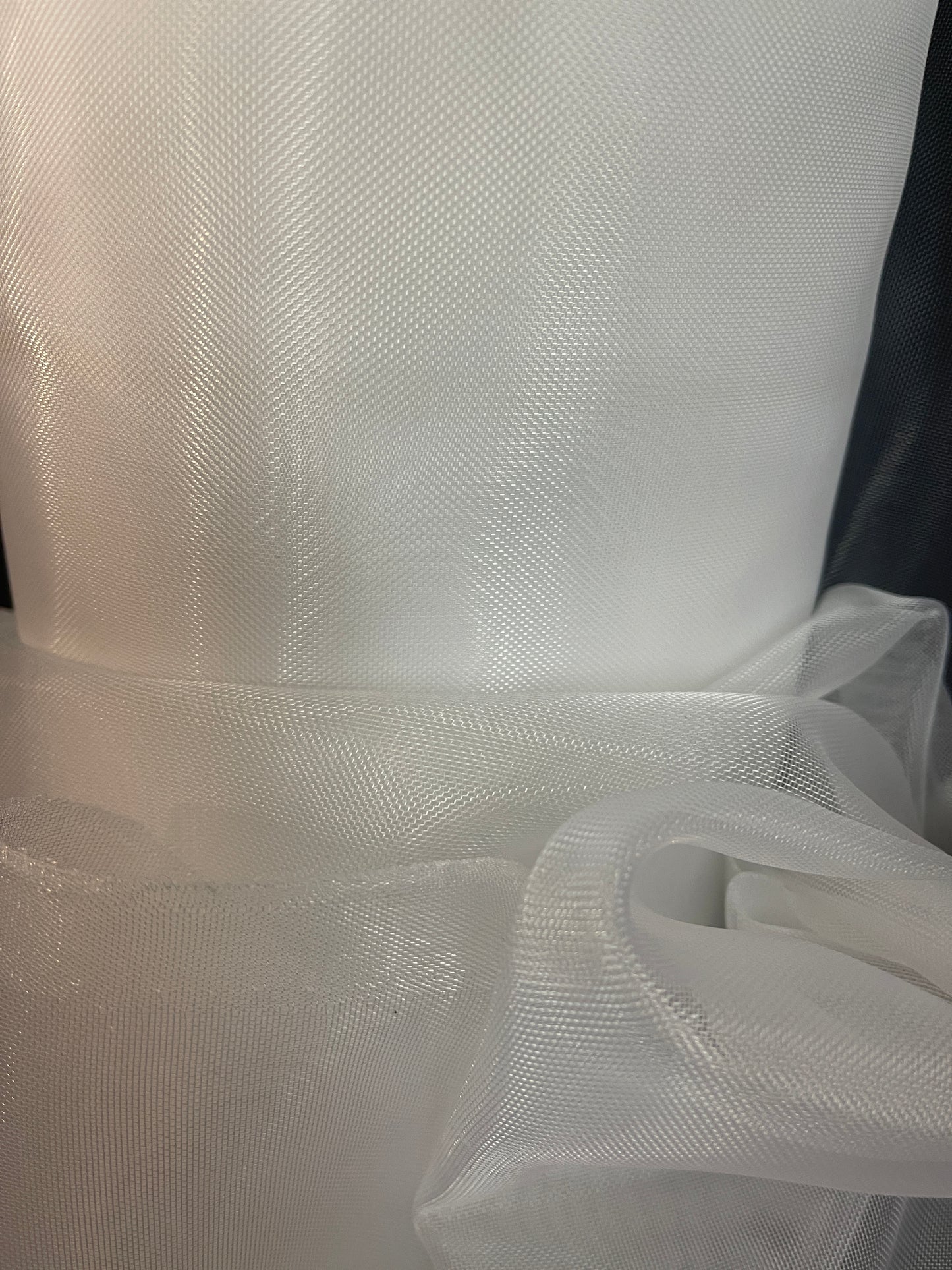 Designer metallic Horse hair organdy made in Italy