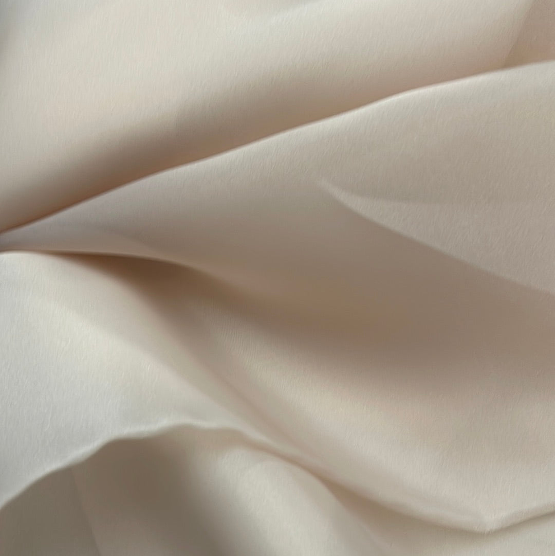 Designer nude skin poly Gazar organdy made in Italy